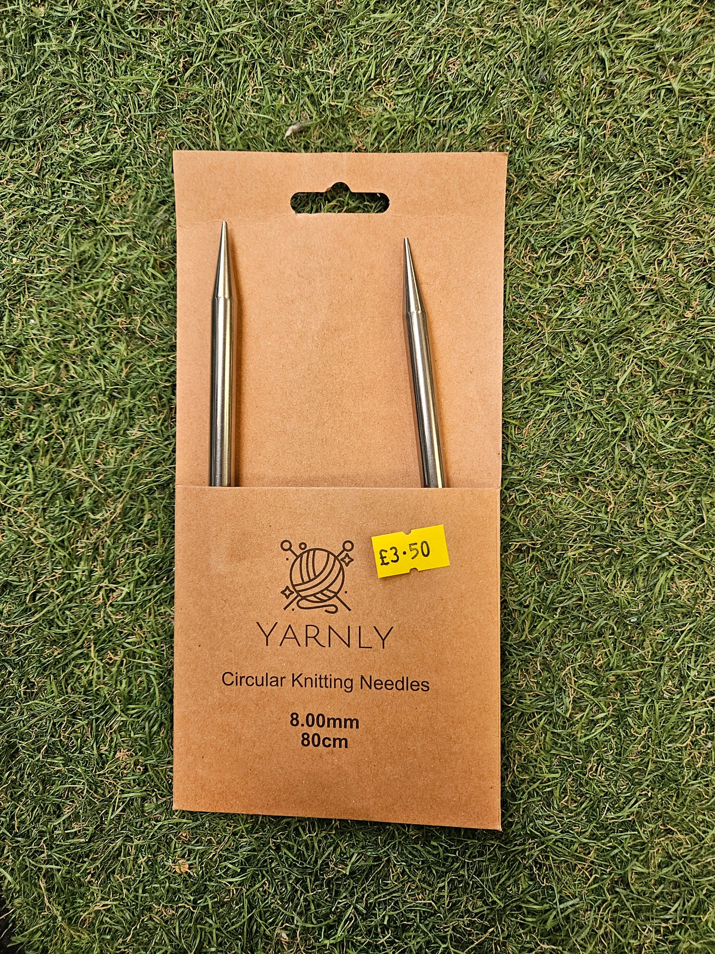 Yarnly Circular Knitting Needles 8mm, 80cm