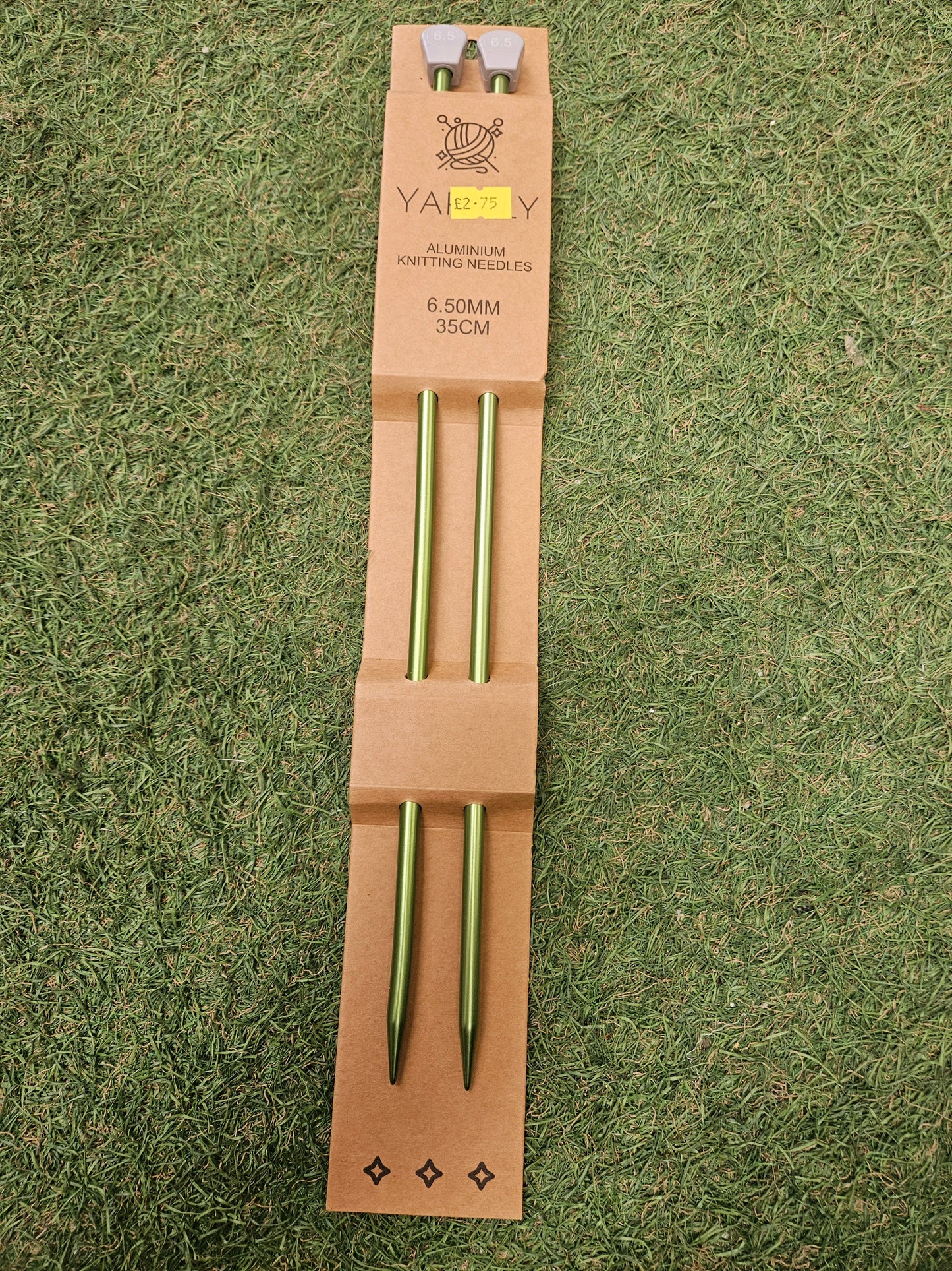 Yarnly Aluminium Knitting Needles 6.5mm, 35cm