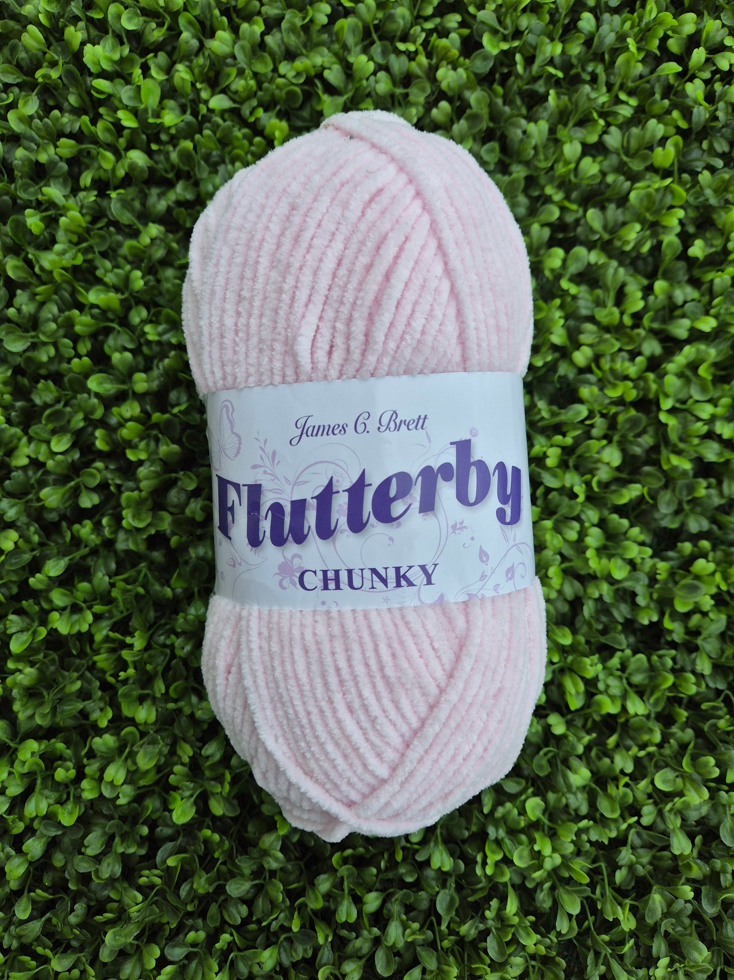 James C Brett Flutterby Chunky B7369 Fairy Dust Pink (Sparkle)