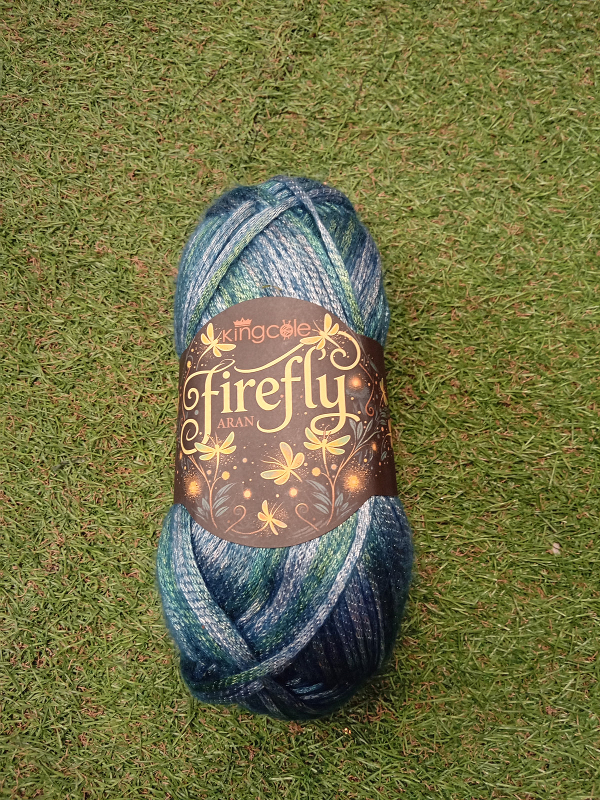 King cole firefly aran sapphire damselfly (100g)