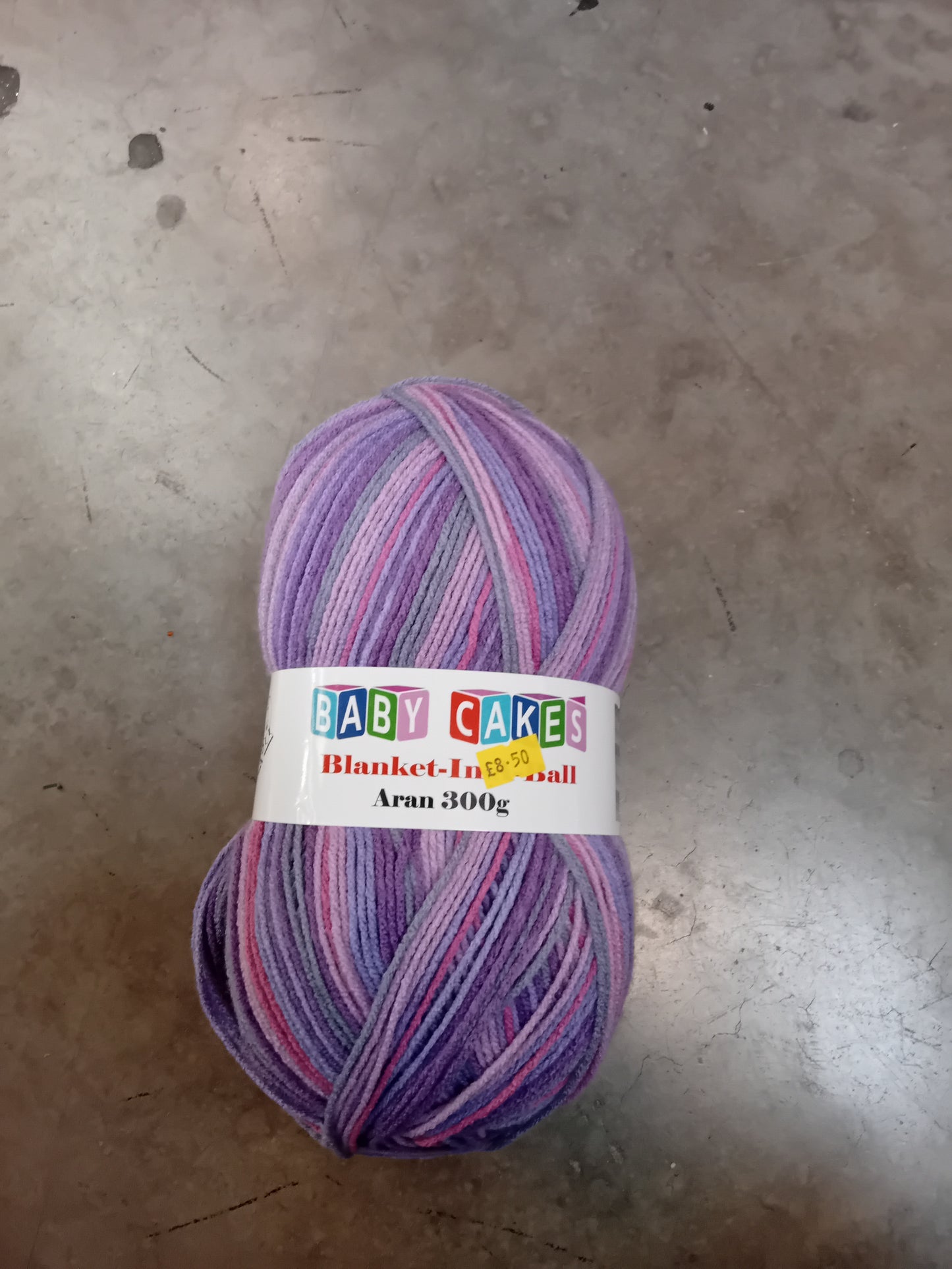 Baby cakes Blanket in a ball aran for elaine