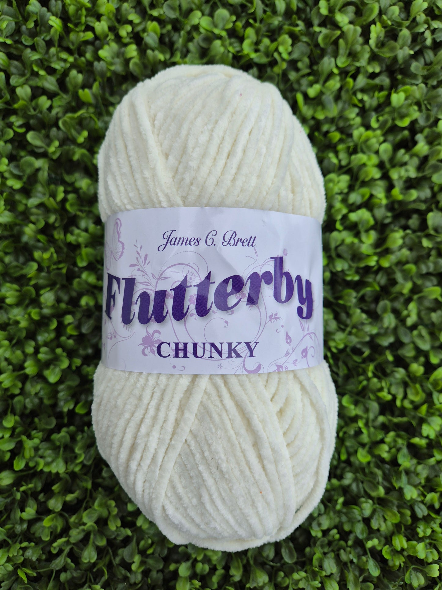 James C Brett Flutterby Chunky B04 Cream