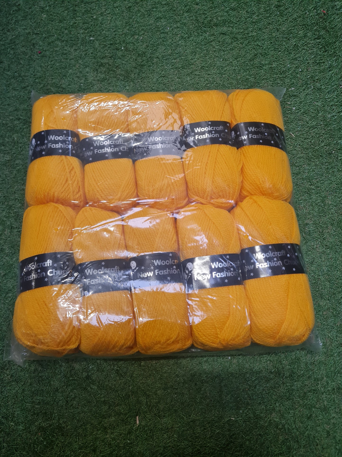 SPECIAL OFFER DELIVERY INCLUDED - 10x Woolcraft New Fashion Chunky Mustard Wool (Shade 1126)