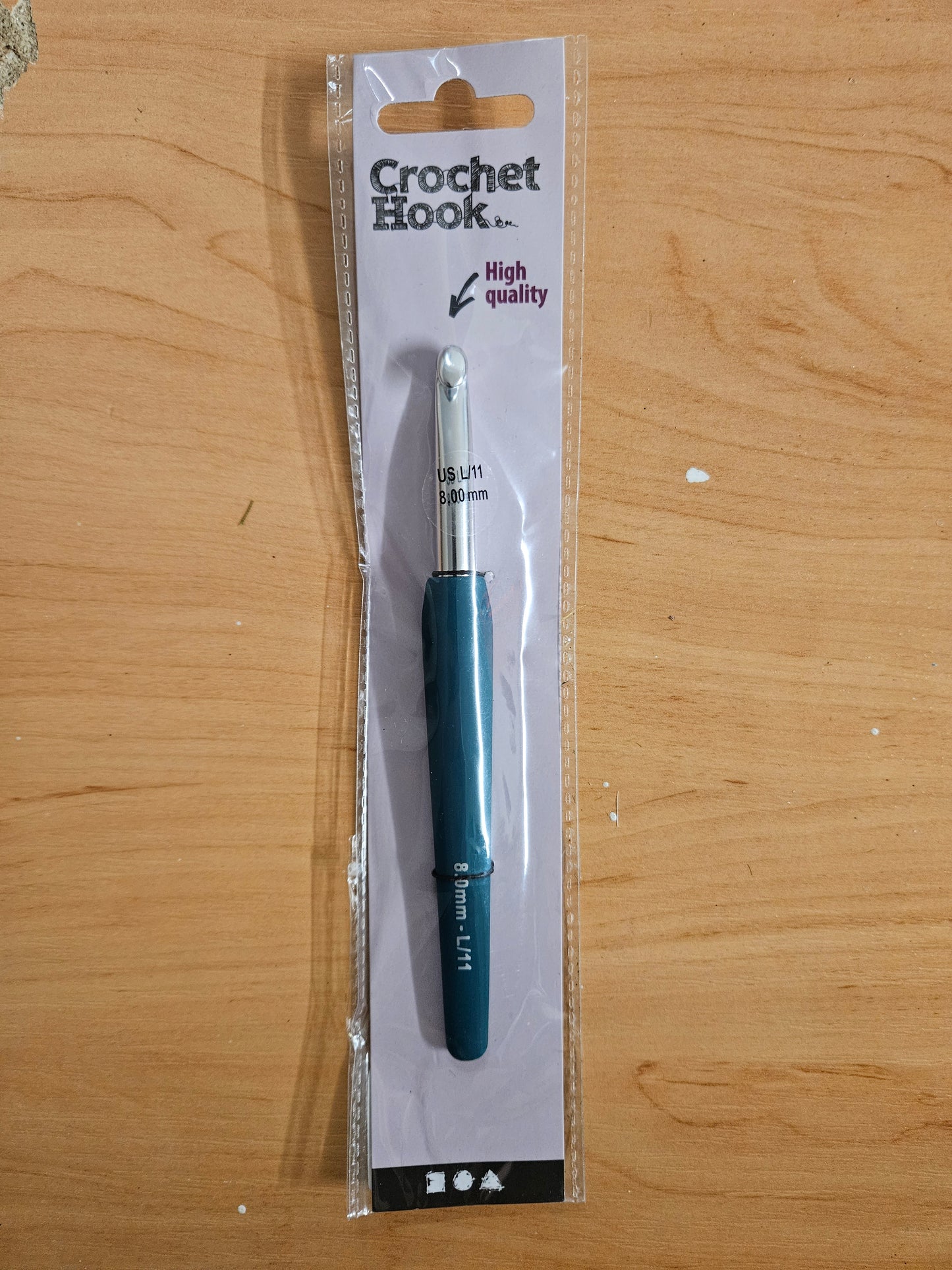 8mm L/11cm High Quality Crochet Hook