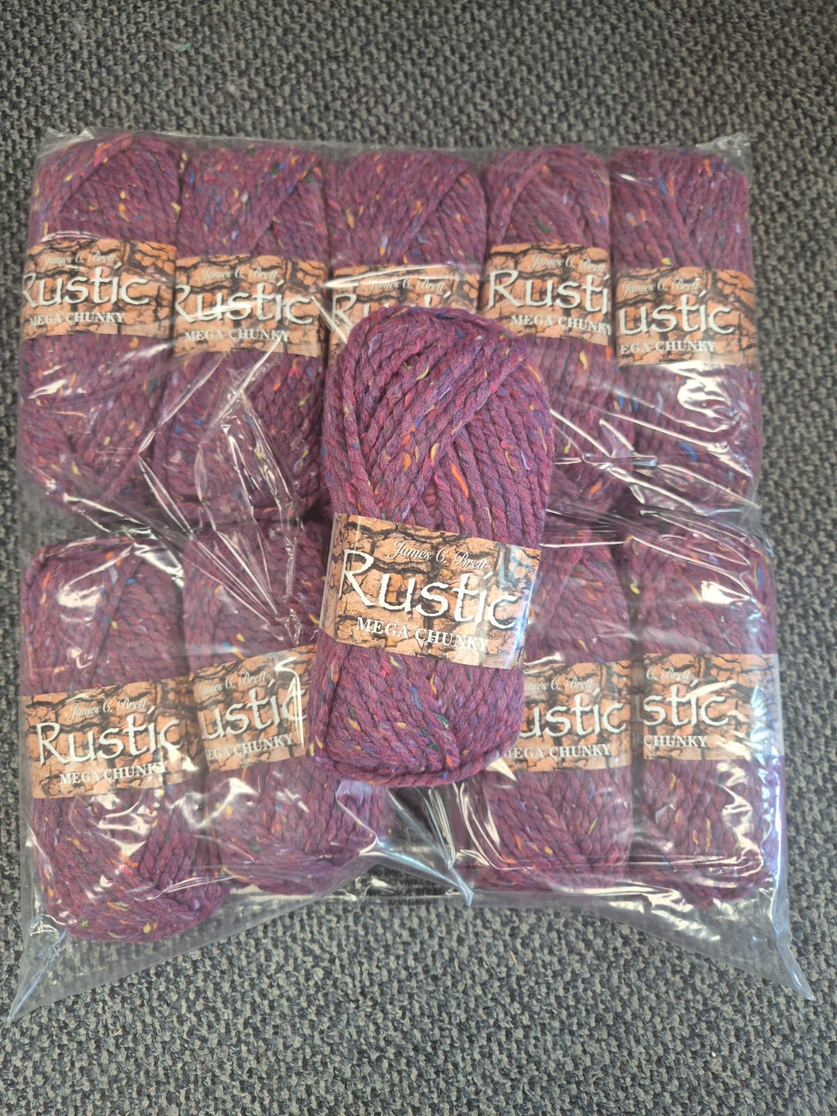 Rustic Mega Chunky Full Pack Free Postage Aubergine
