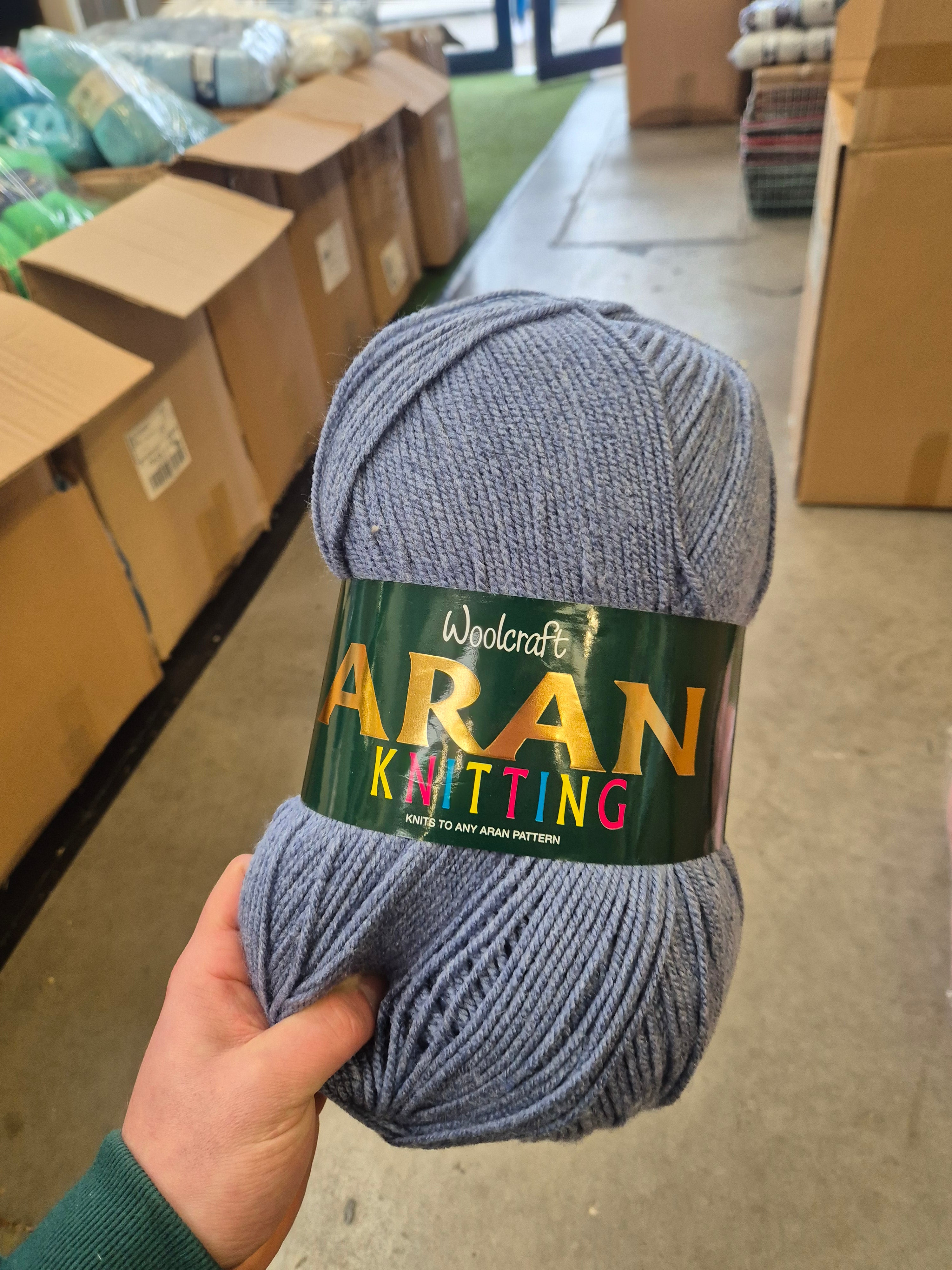 134 400g Woolcraft Aran 100% Acrylic