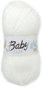 Woolcraft Baby 4 ply White 700