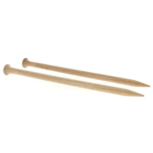 wooden knitting needles 9mm