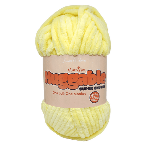 James C Brett Huggable Super Chunky 250g ug01 yellow