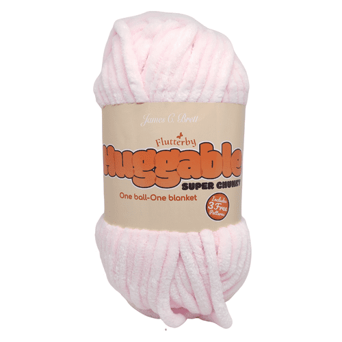 James C Brett Huggable Super Chunky 250g ug06 baby pink