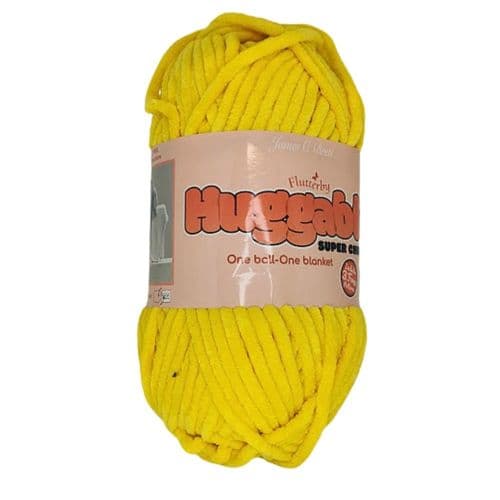 James C Brett Huggable Super Chunky 250g ug16 bright yellow