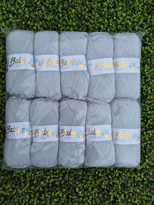 **Free Delivery 10 pack** Woolcraft Baby Dk Grey 616