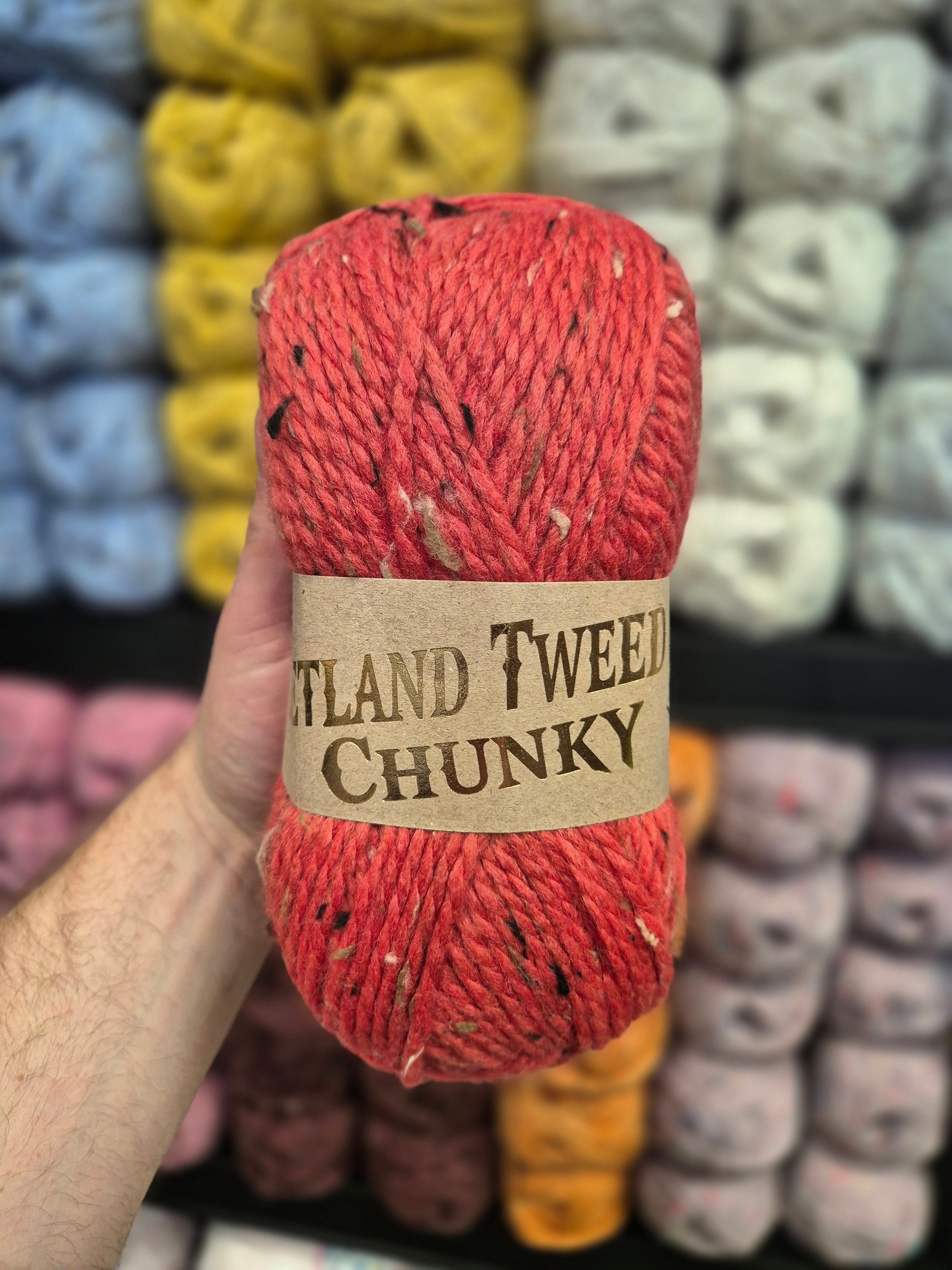 Woolcraft Tweed Chunky Shetland Red