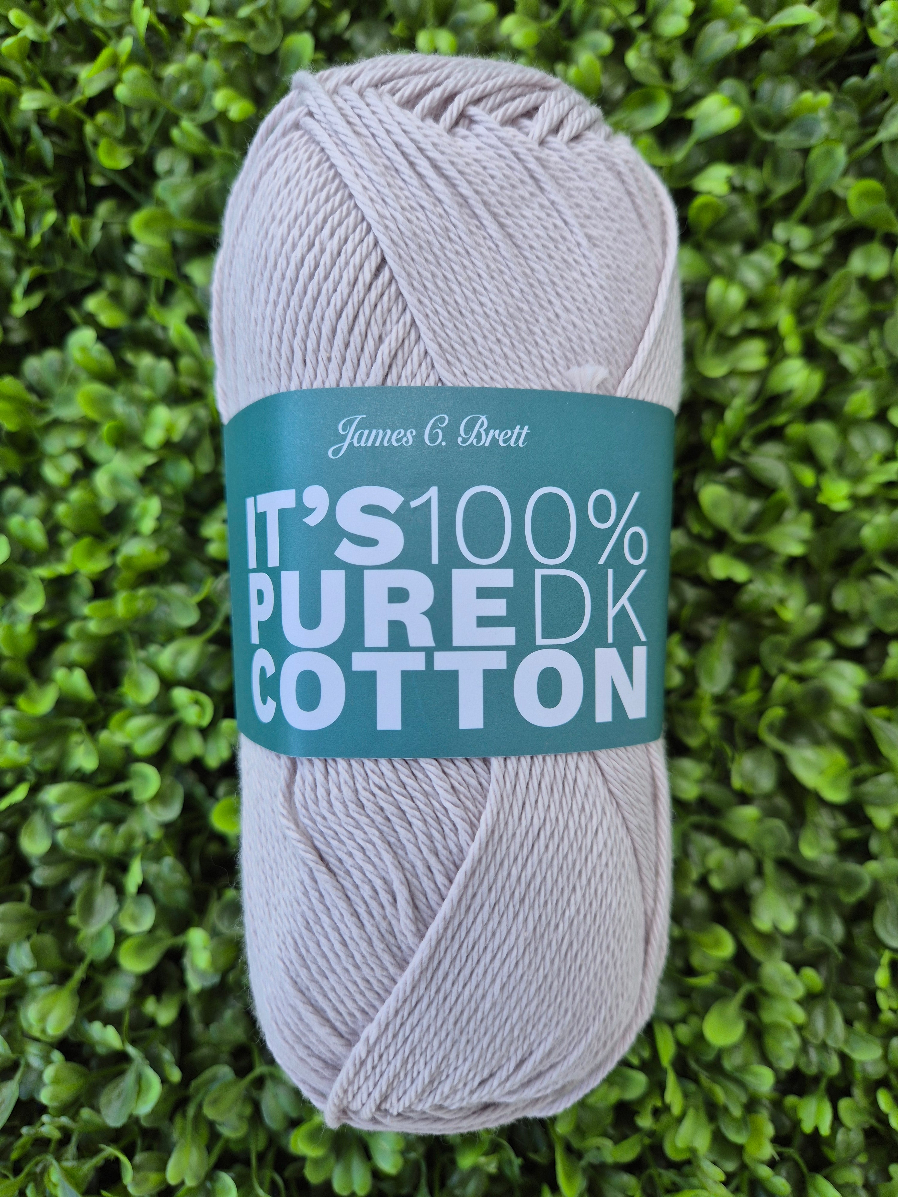 James C Brett It's 100% Pure Cotton DK - Shade IC07 Silver Grey