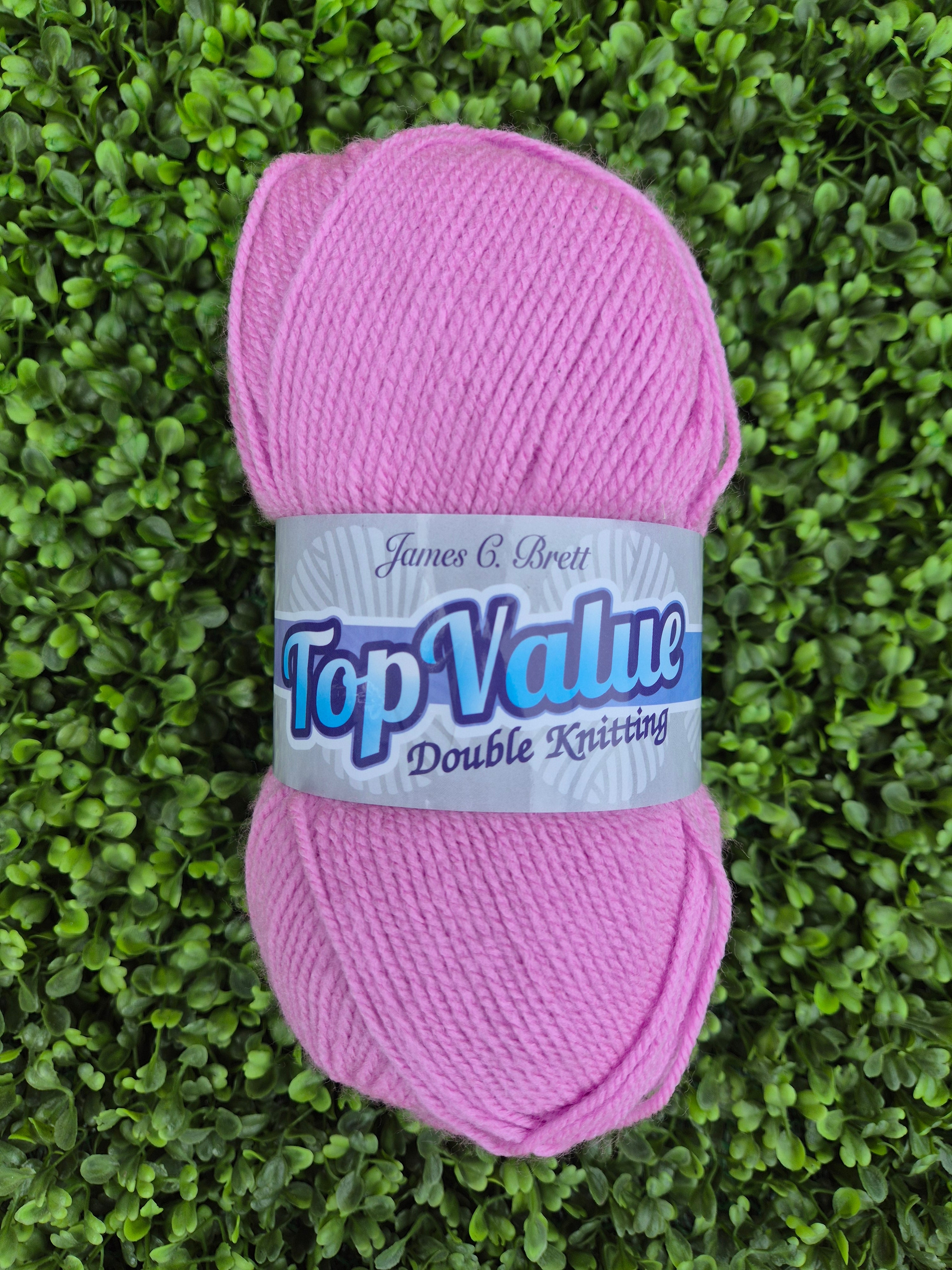 James C Brett Top Value DK Shade No. 8447 Bilberry, Dye Lot 50192