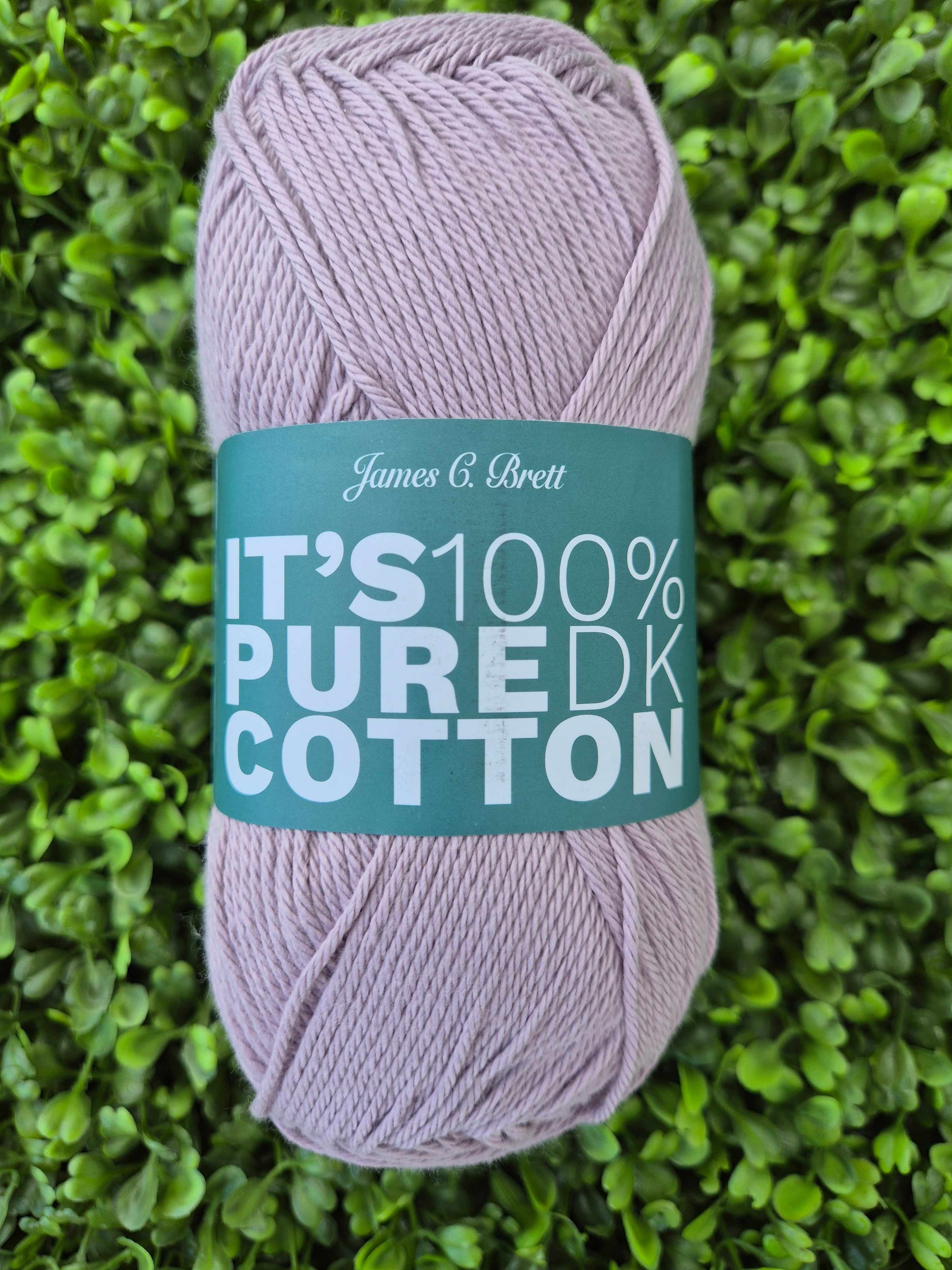 James C Brett It's 100% Pure Cotton DK - Shade IC38 Mauve Lustre