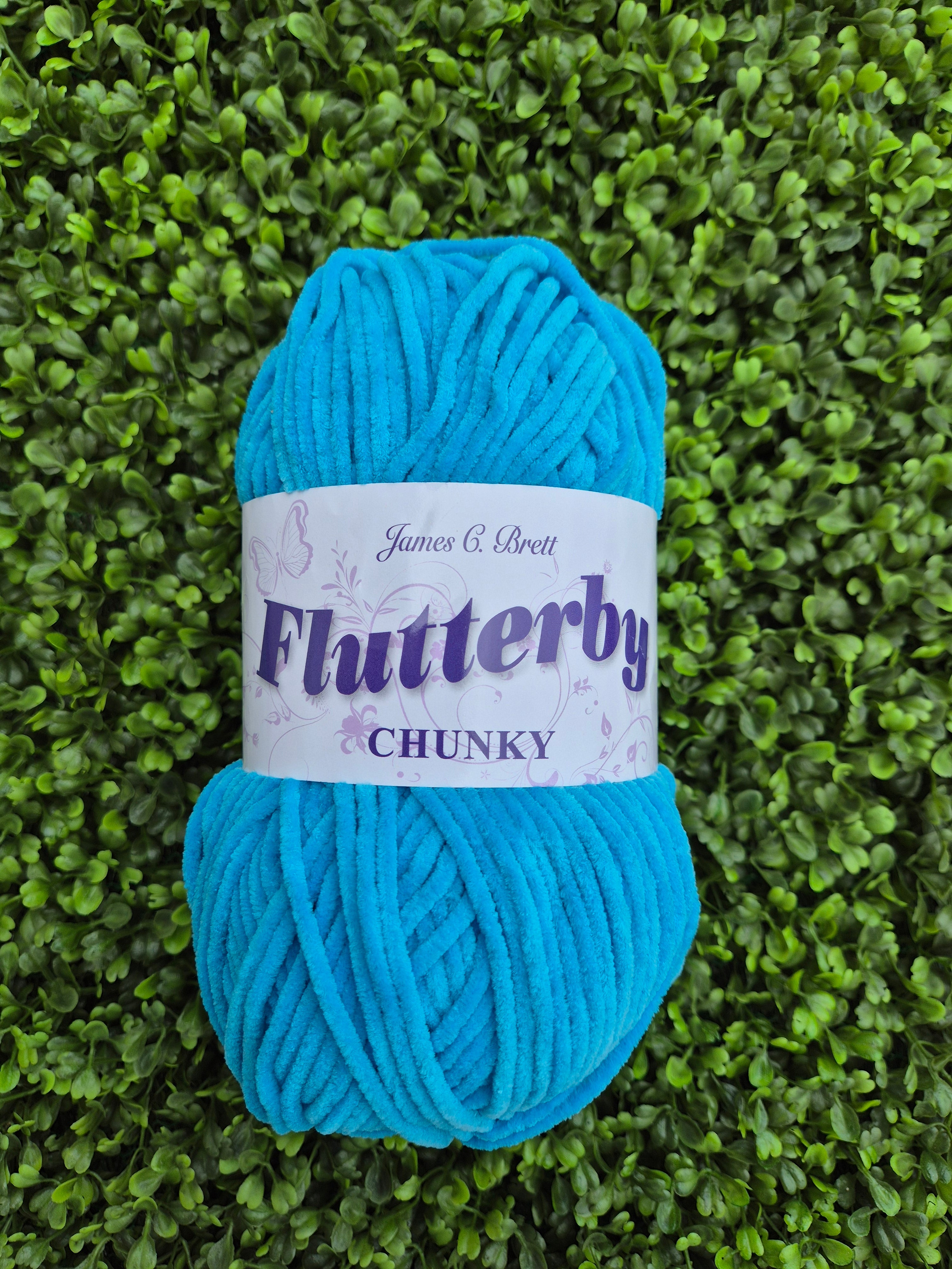 James C Brett Flutterby Chunky B49 Azure