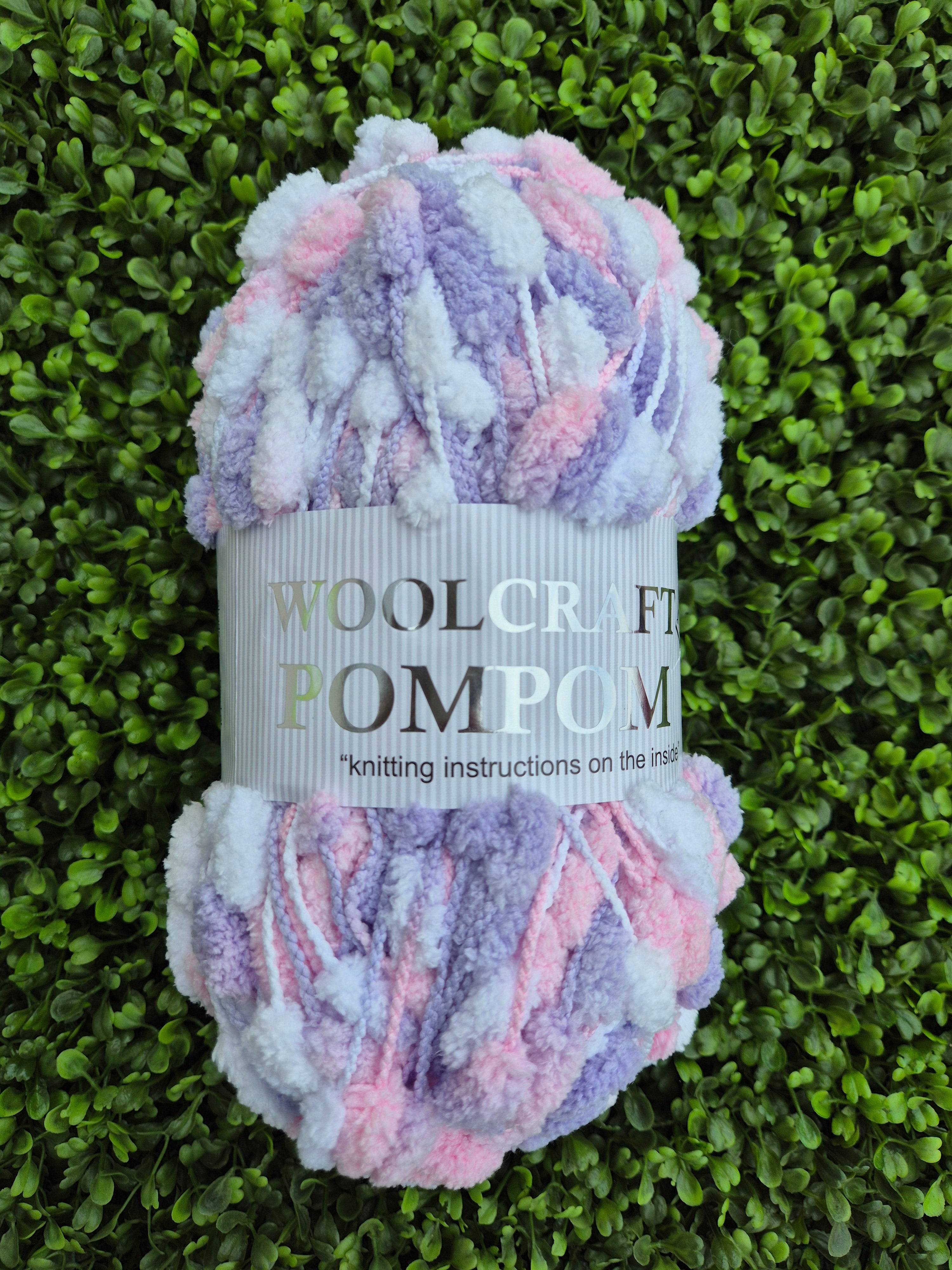 Woolcraft Pompom Shade 11 White/Pink/Lilac
