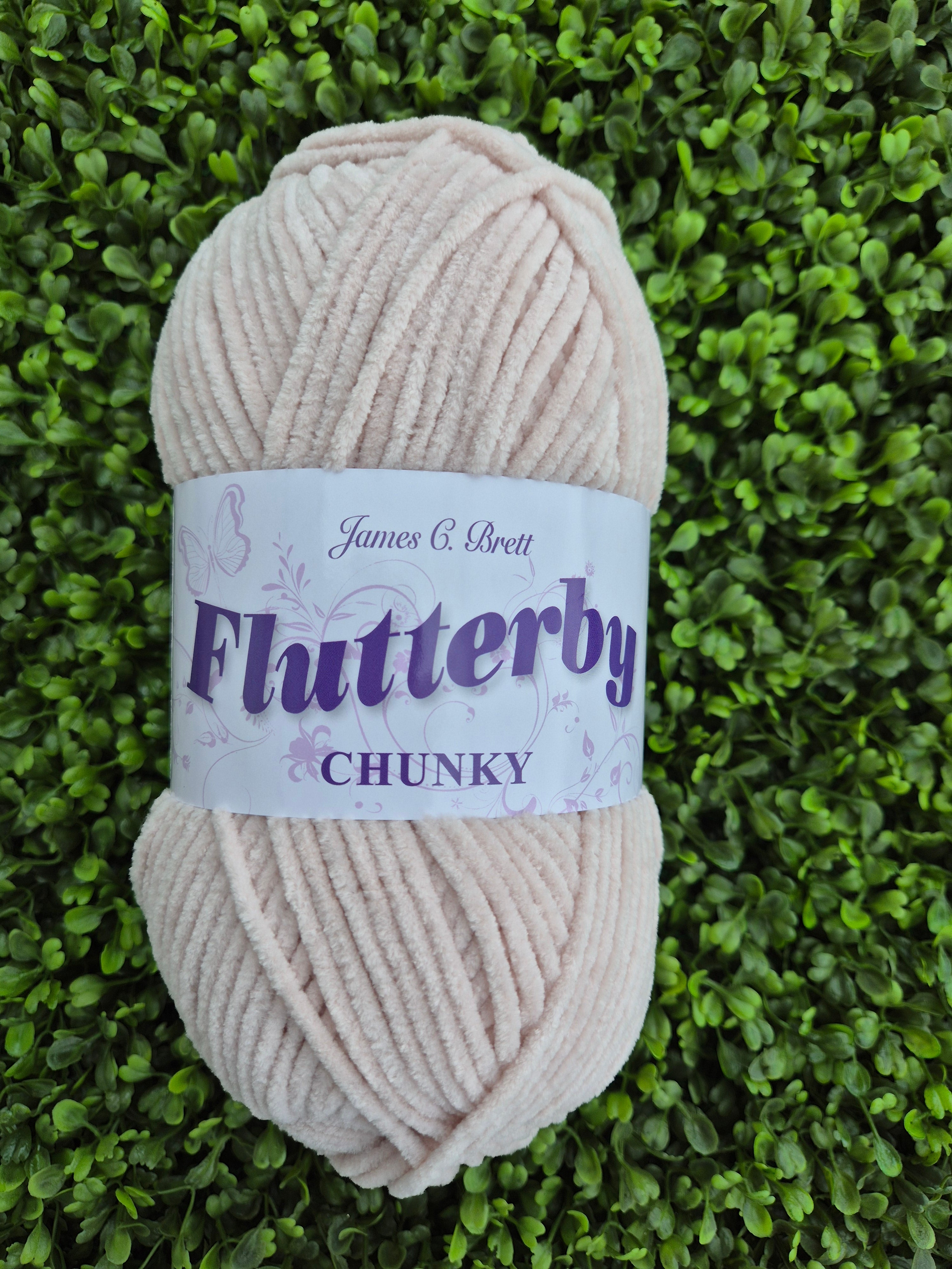 James C Brett Flutterby Chunky B28 Fawn
