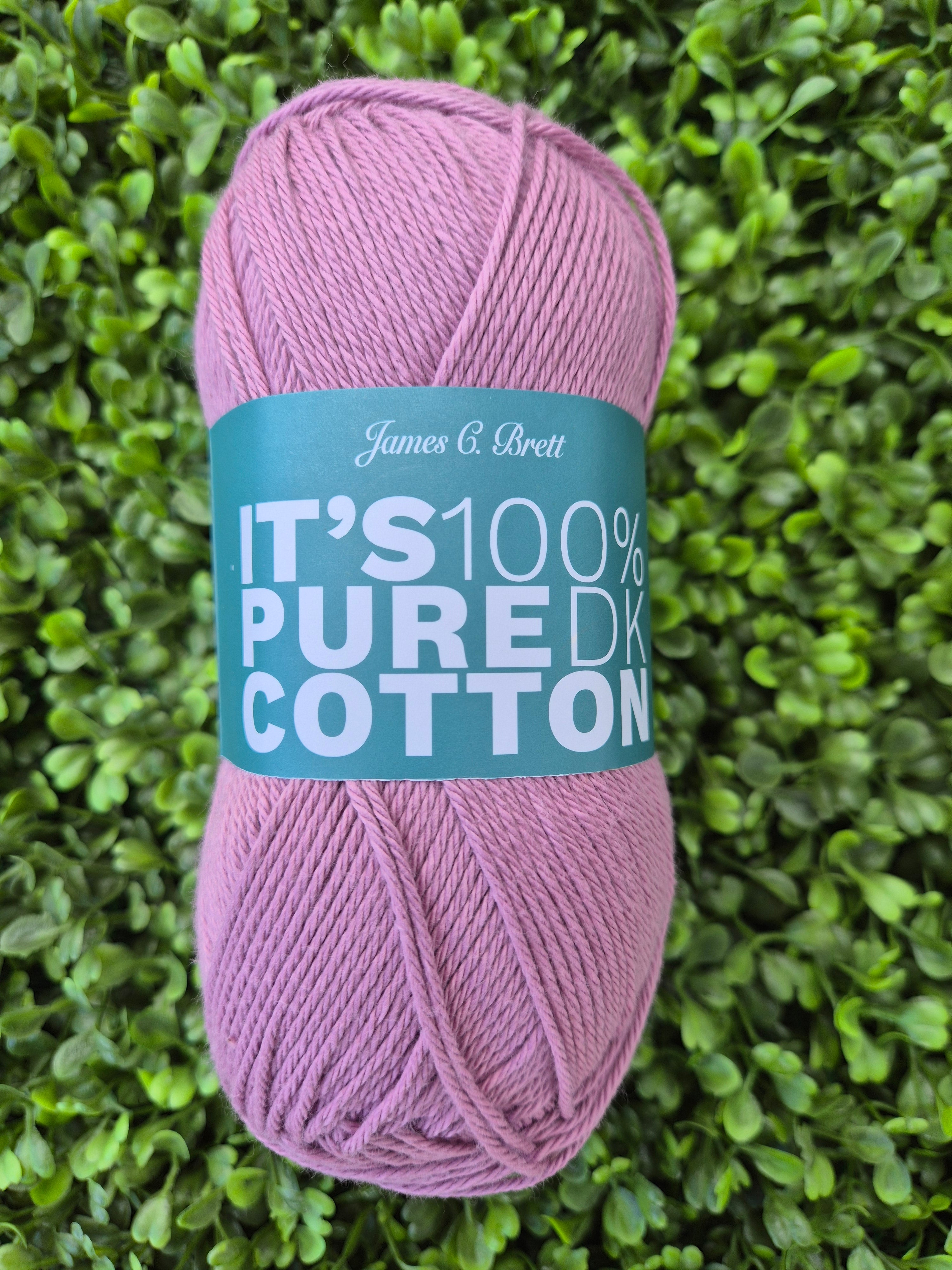 James C Brett It's 100% Pure Cotton DK - Shade IC17 Antique Rose