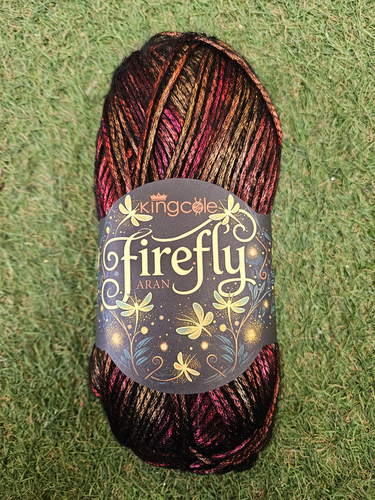 King Cole Firefly Aran 100g Ball (Tiger Beetle)