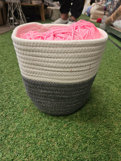 Woven Wool Bag (8 inches wide when full)