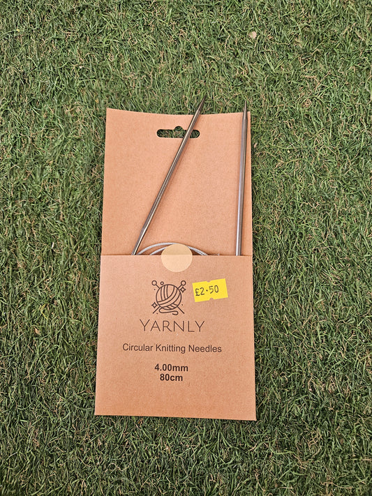 Yarnly Circular Knitting Needles 4mm, 80cm
