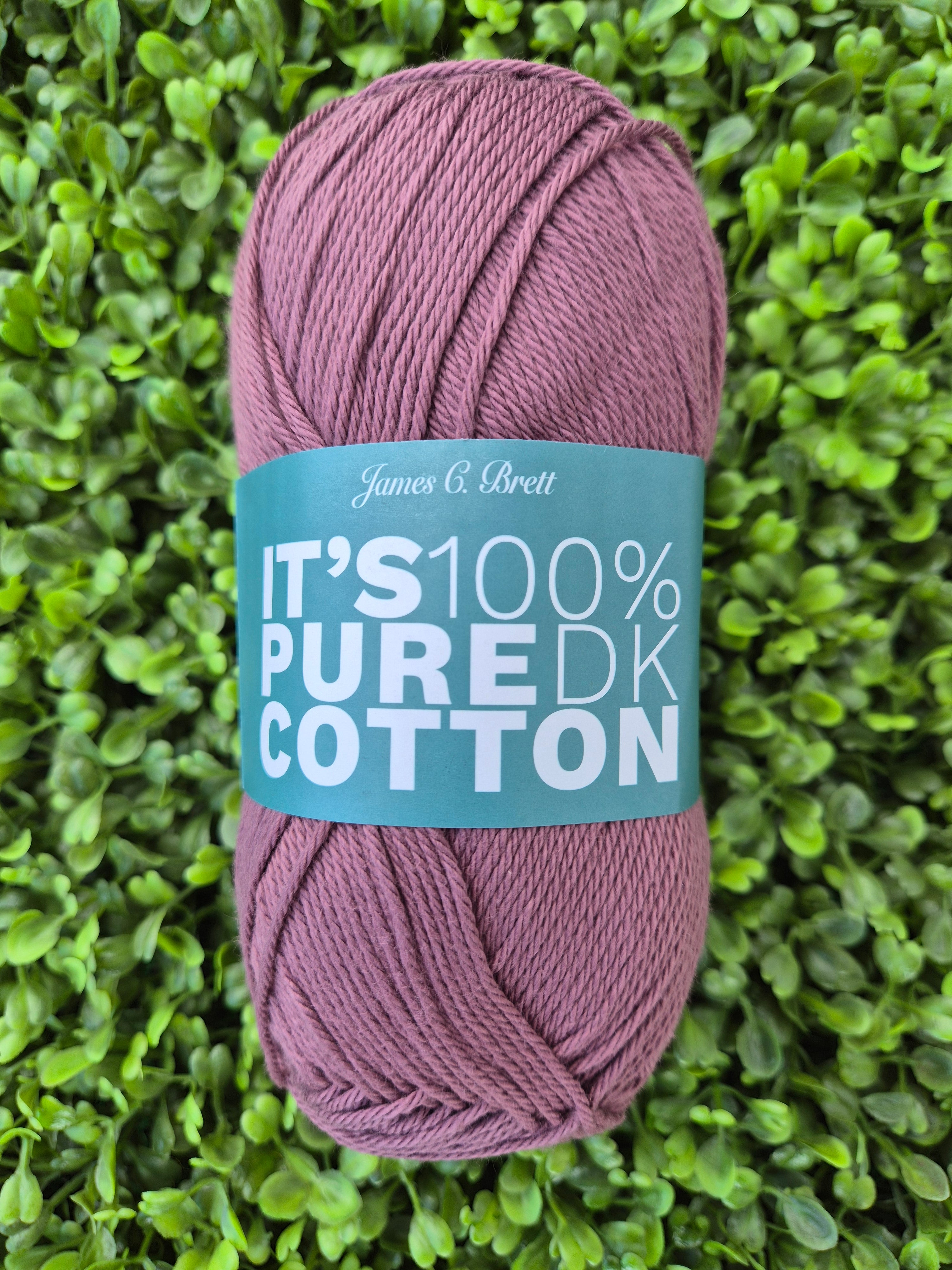 James C Brett It's 100% Pure Cotton DK - Shade IC39 Merlot
