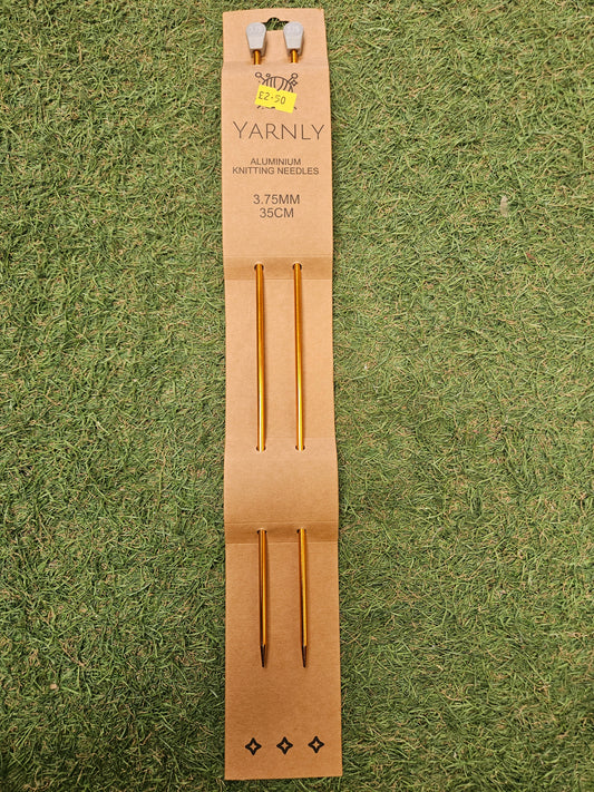 Yarnly Aluminium Knitting Needles 3.75mm, 35cm