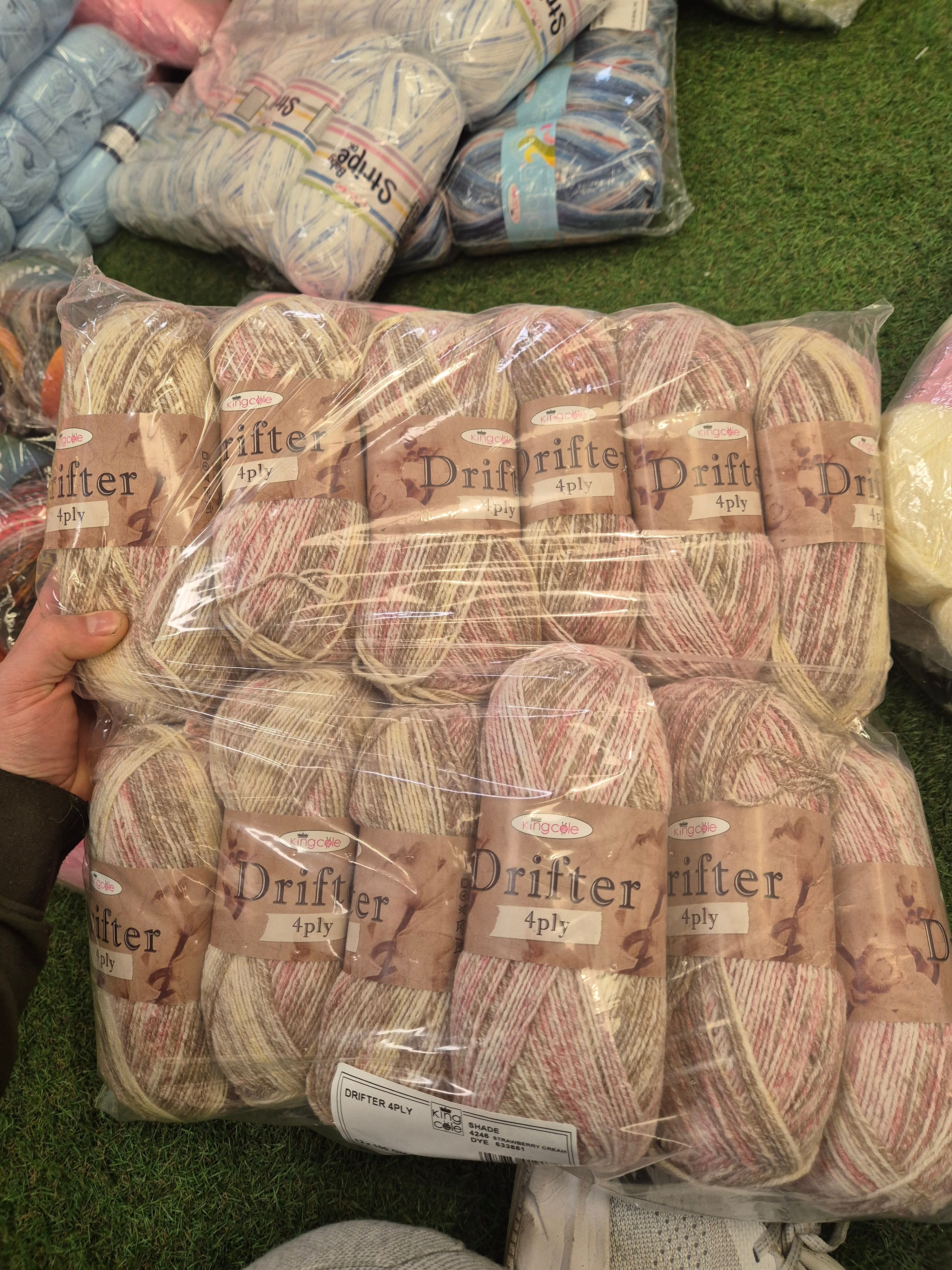 Clearance Bag - King Cole Baby drifter 4ply stawrberry