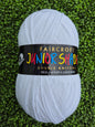 Woolcraft Junior Shades Double knit Large 500g Ball Shade 010 White