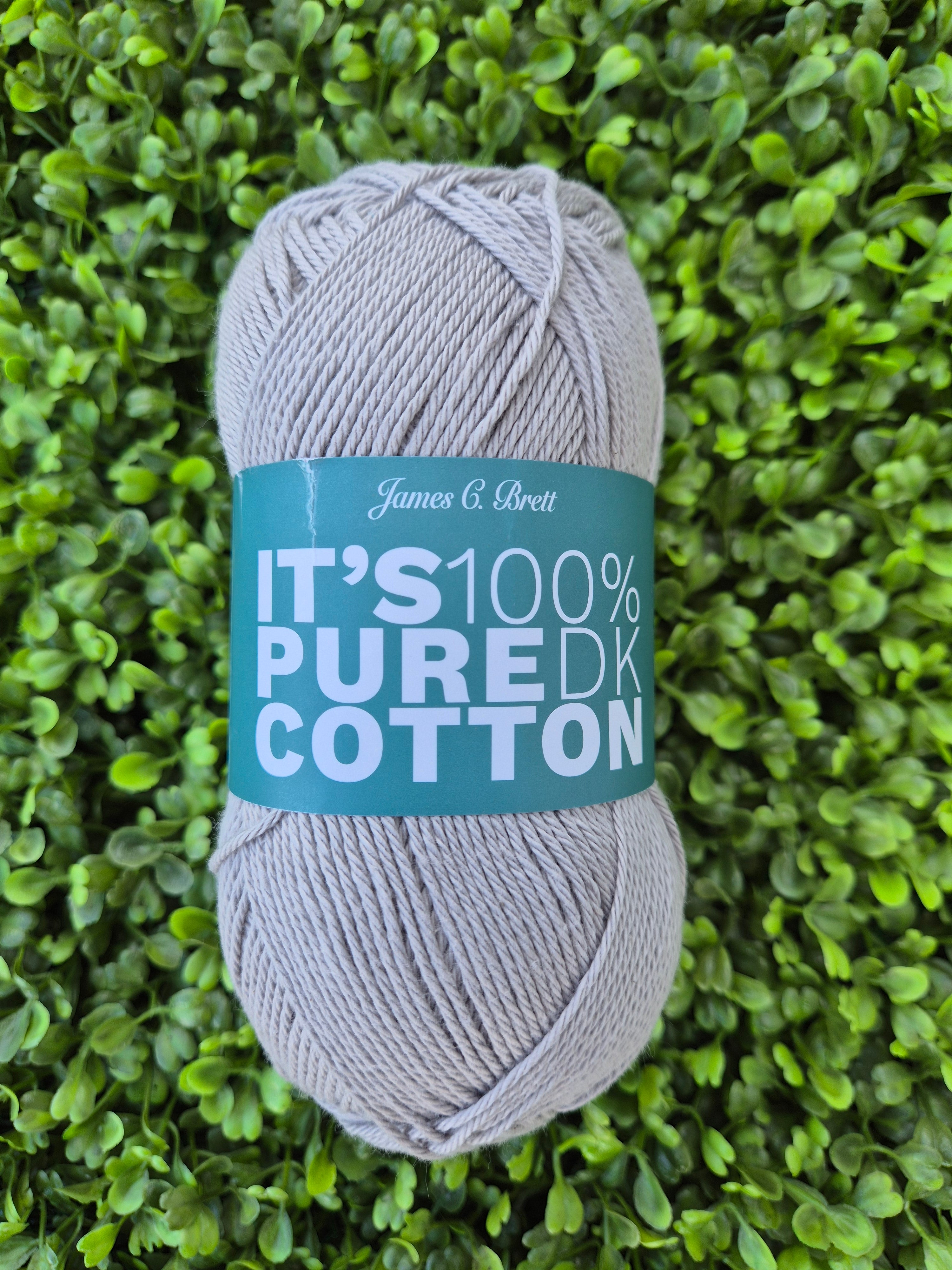 James C Brett It's 100% Pure Cotton DK - Shade IC26 Mid Grey
