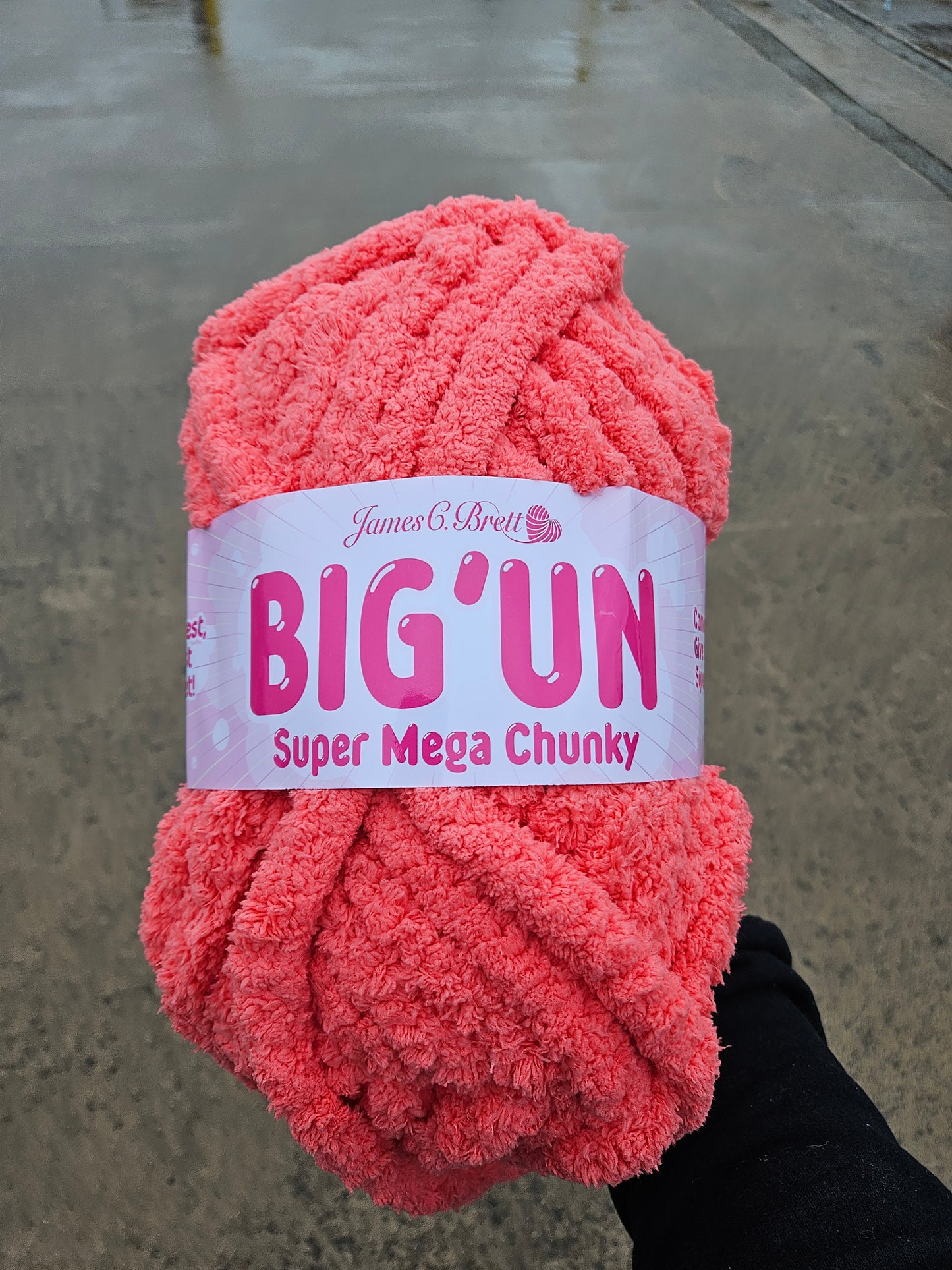 James C Brett 'Big'Un' Super Mega Chunky Wool - 300g (Orange Soda)