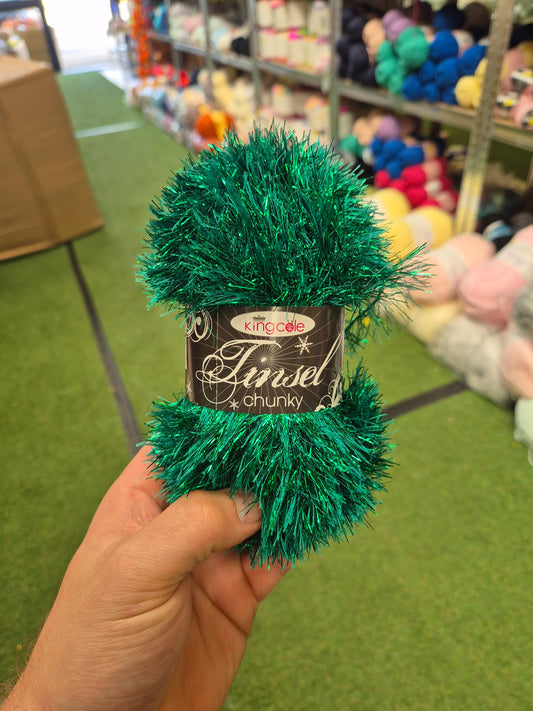 Kingcole Tinsel Chunky 216 Emerald