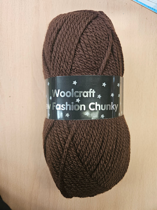 Woolcraft New Fashion Chunky 100g Chocolate (Shade 192)