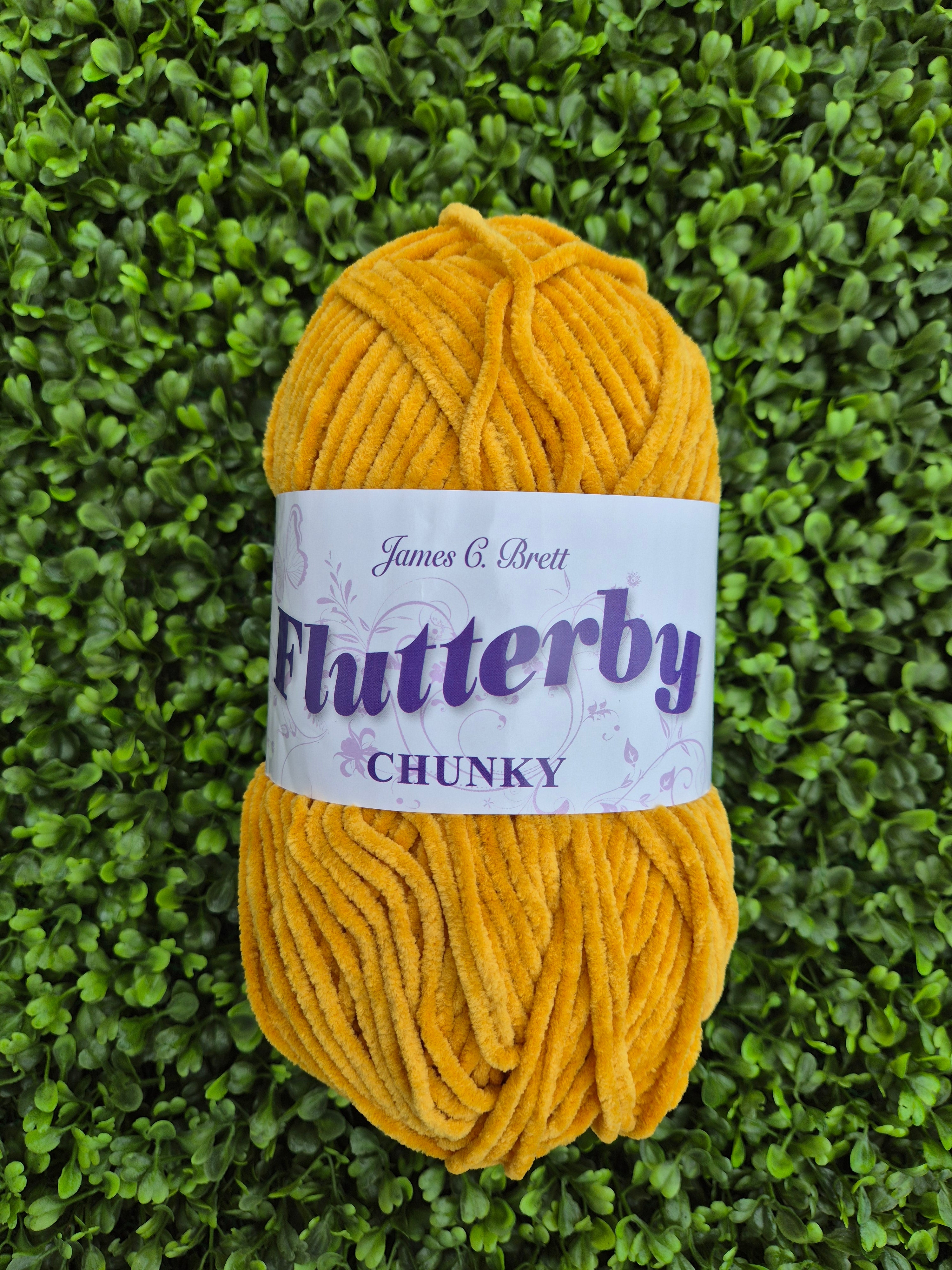 James C Brett Flutterby Chunky B51 Ginger Fox