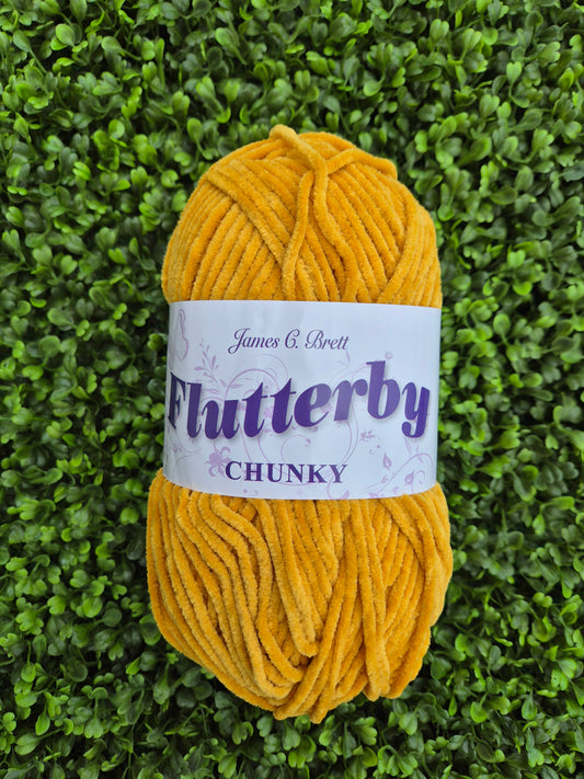 James C Brett Flutterby Chunky B51 Ginger Fox