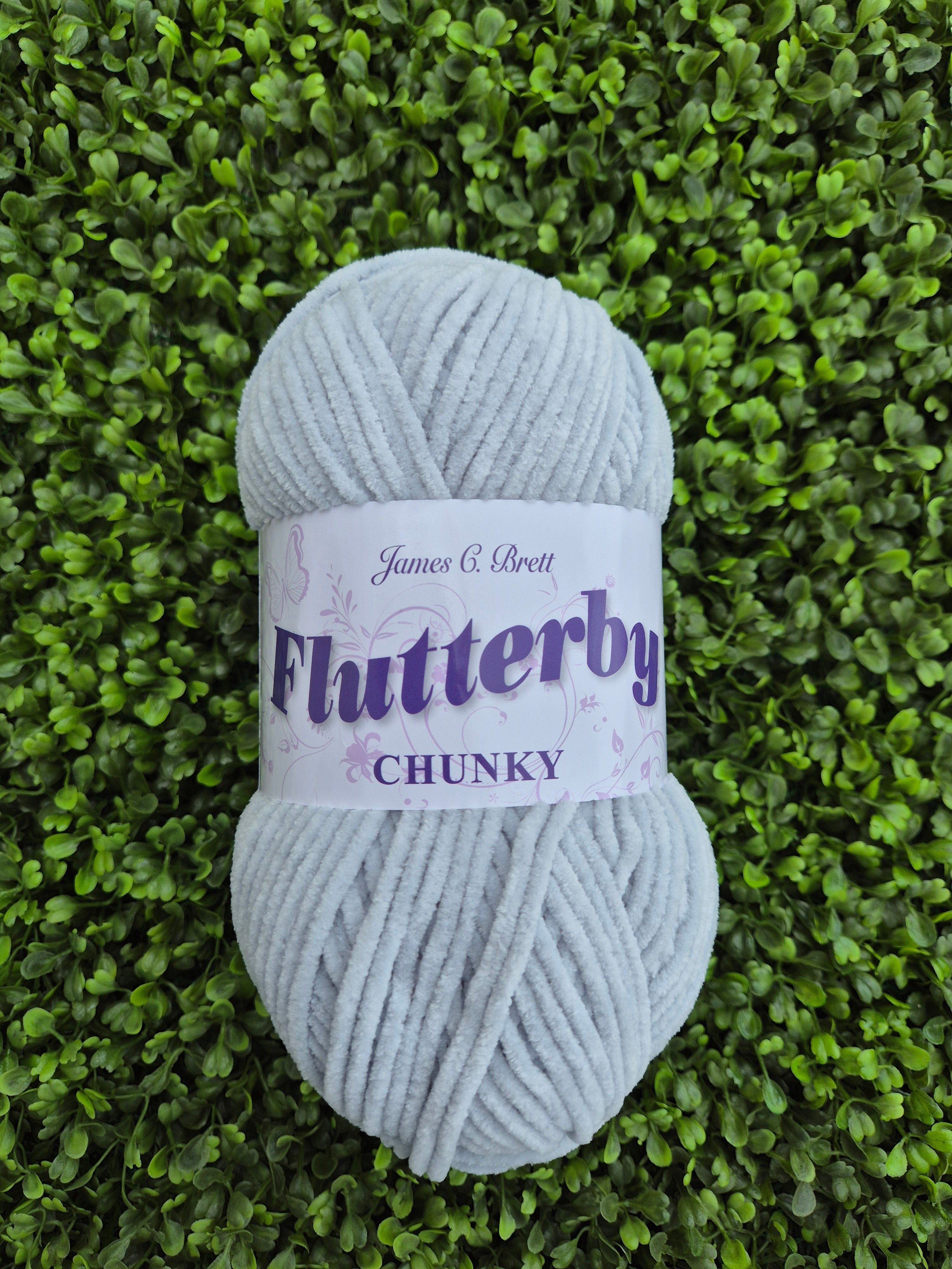 James C Brett Flutterby Chunky B29 Silver