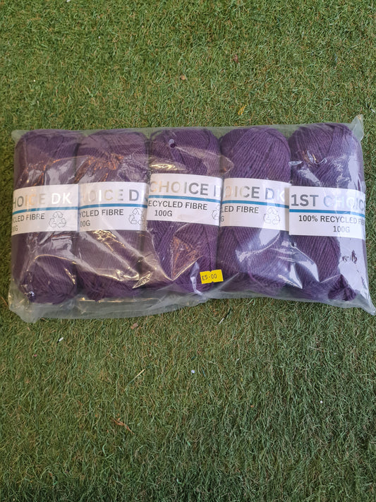 5x First Choice DK Wool 100g - 1702