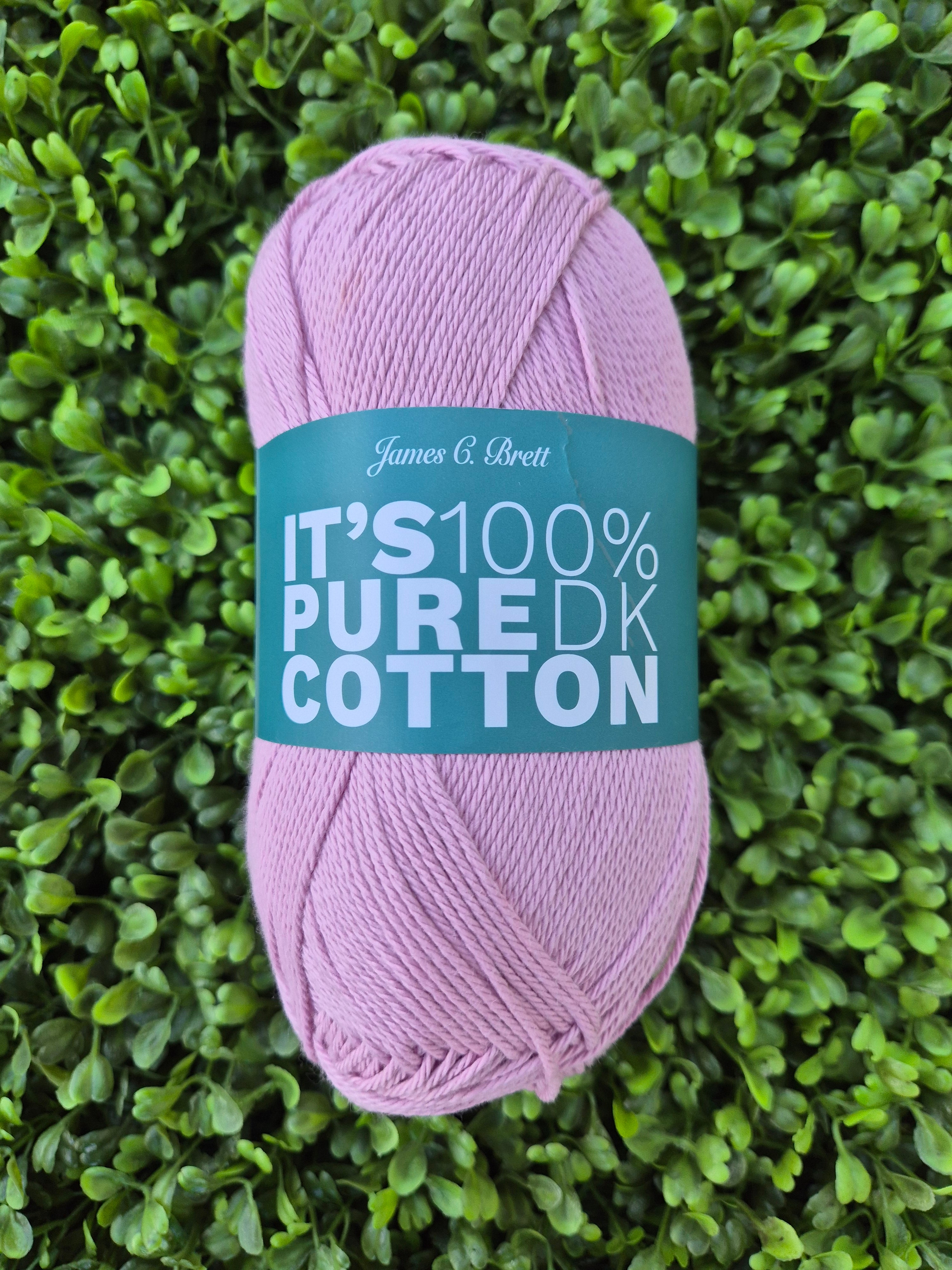 James C Brett It's 100% Pure Cotton DK - Shade IC06 Pale Pink