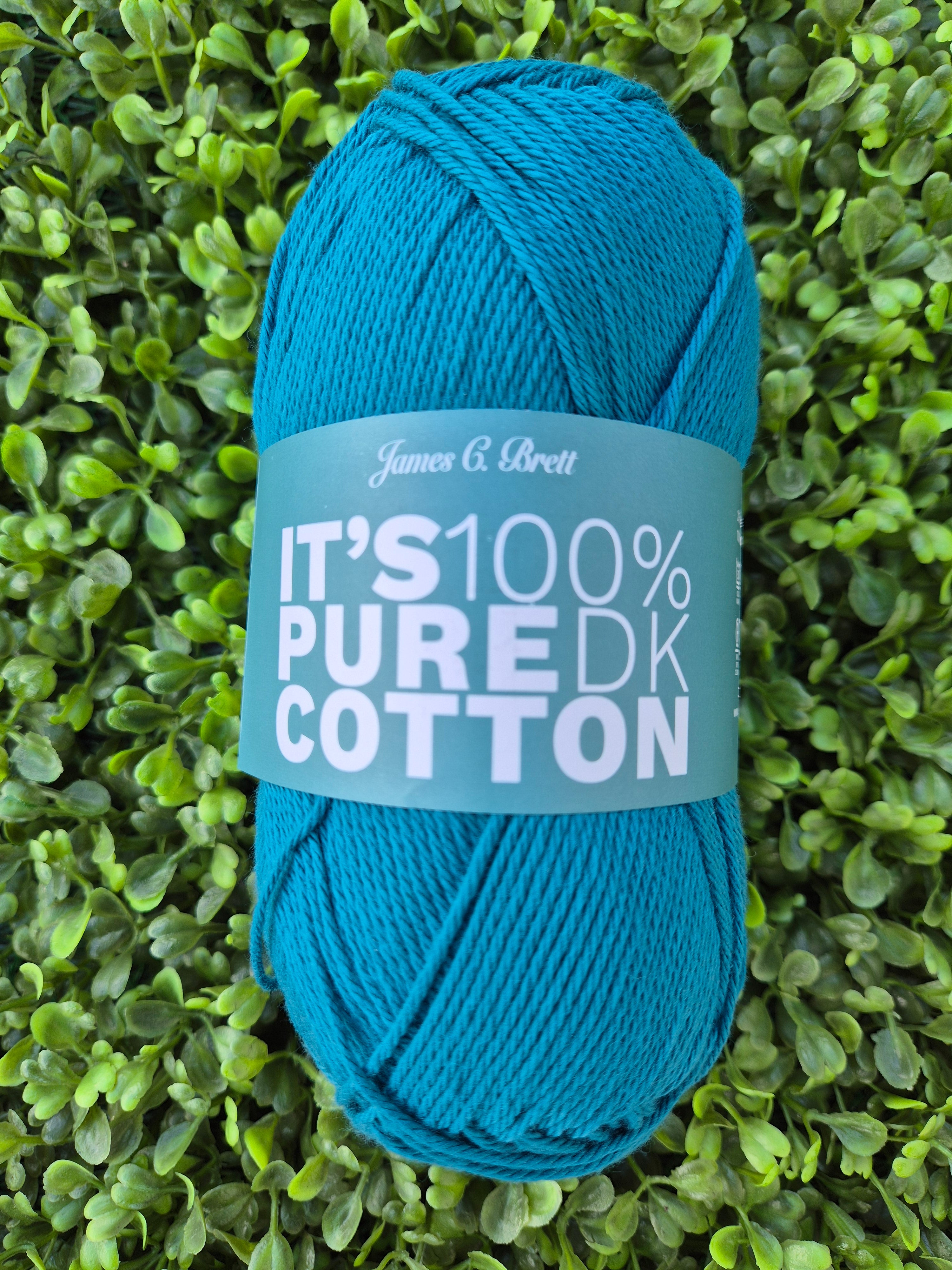 James C Brett It's 100% Pure Cotton DK - Shade IC29 Deep Ocean