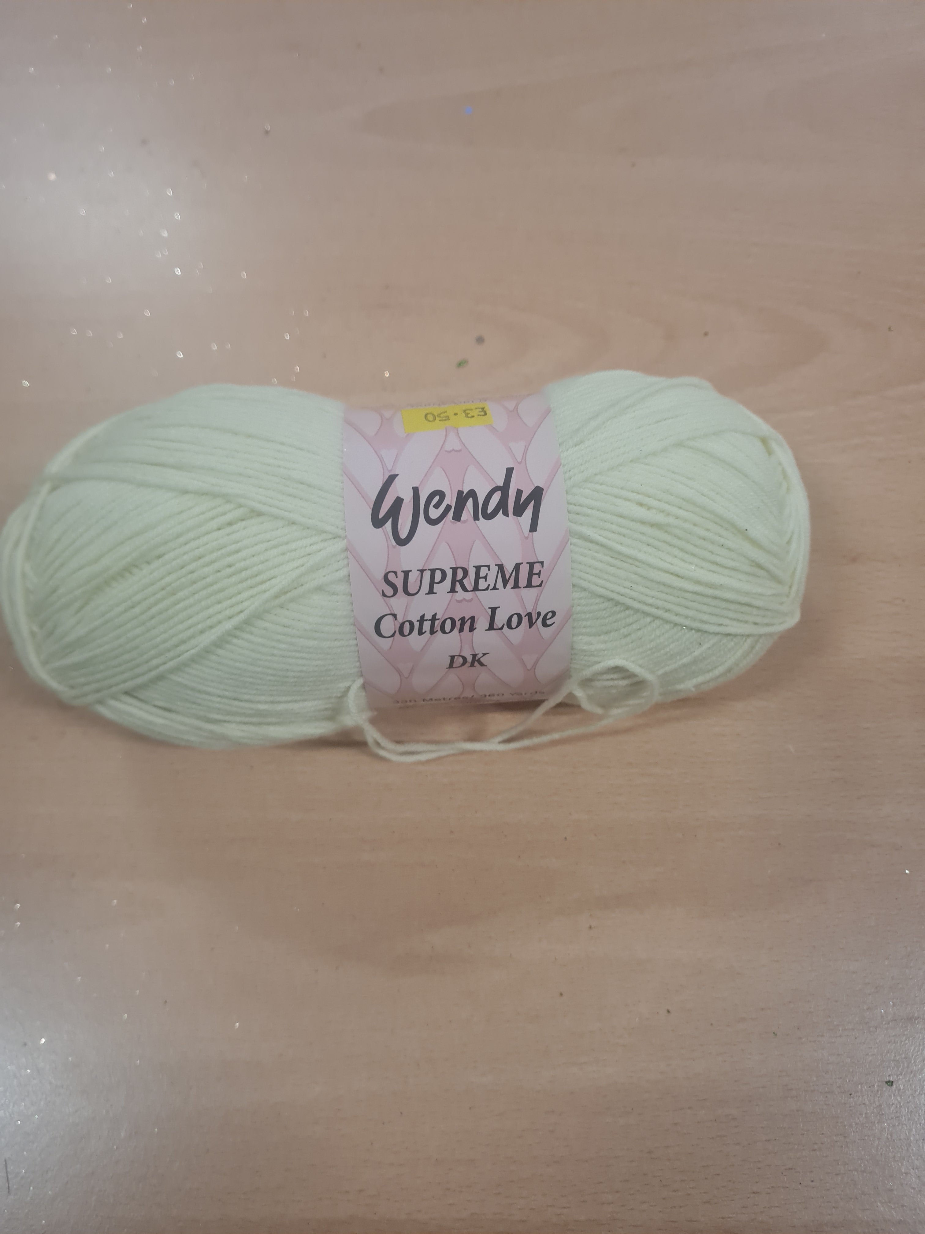Wendy Supreme Cotton Love DK 100g - Cream WCT02