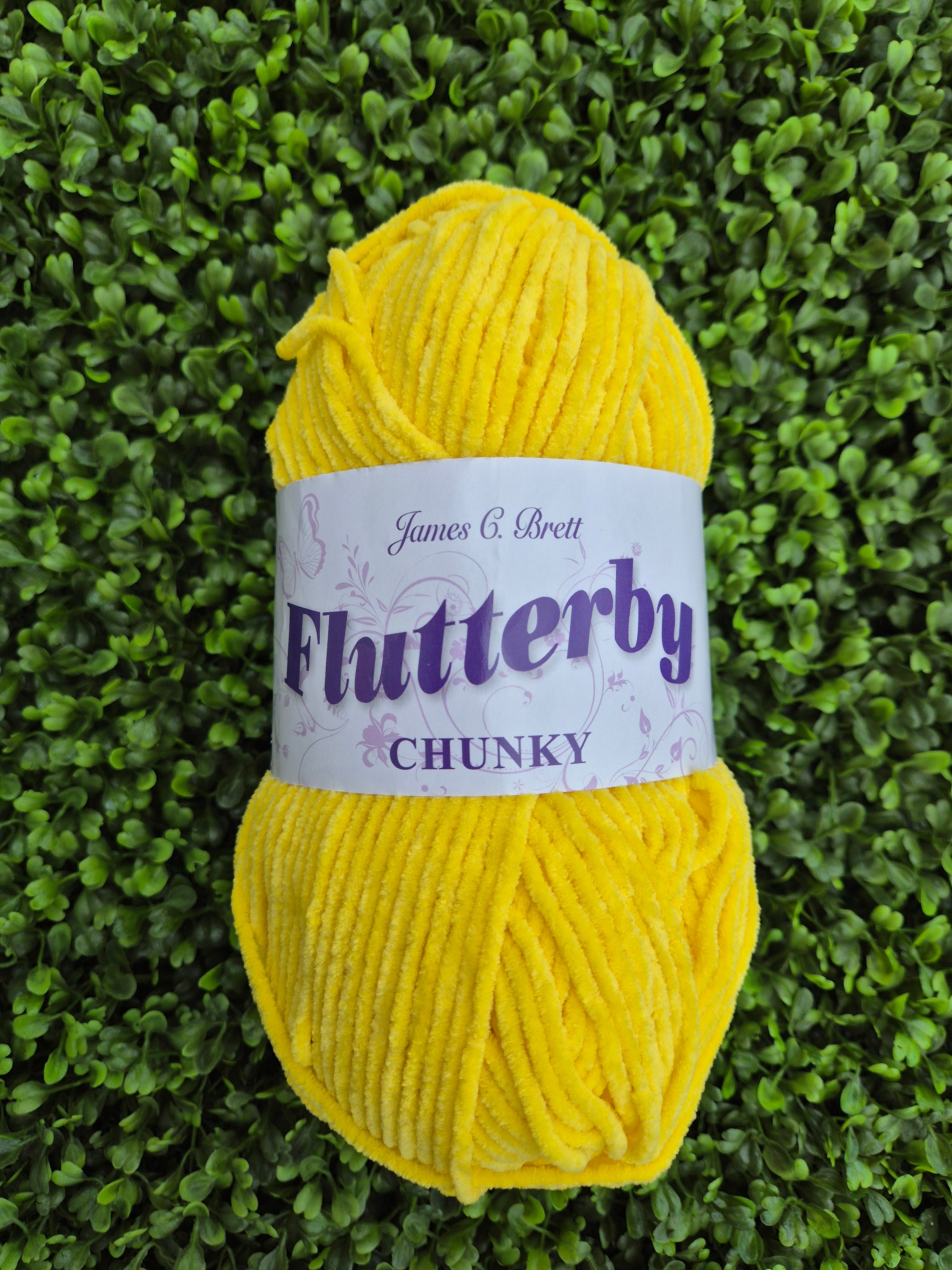 James C Brett Flutterby Chunky B62 Sunshine