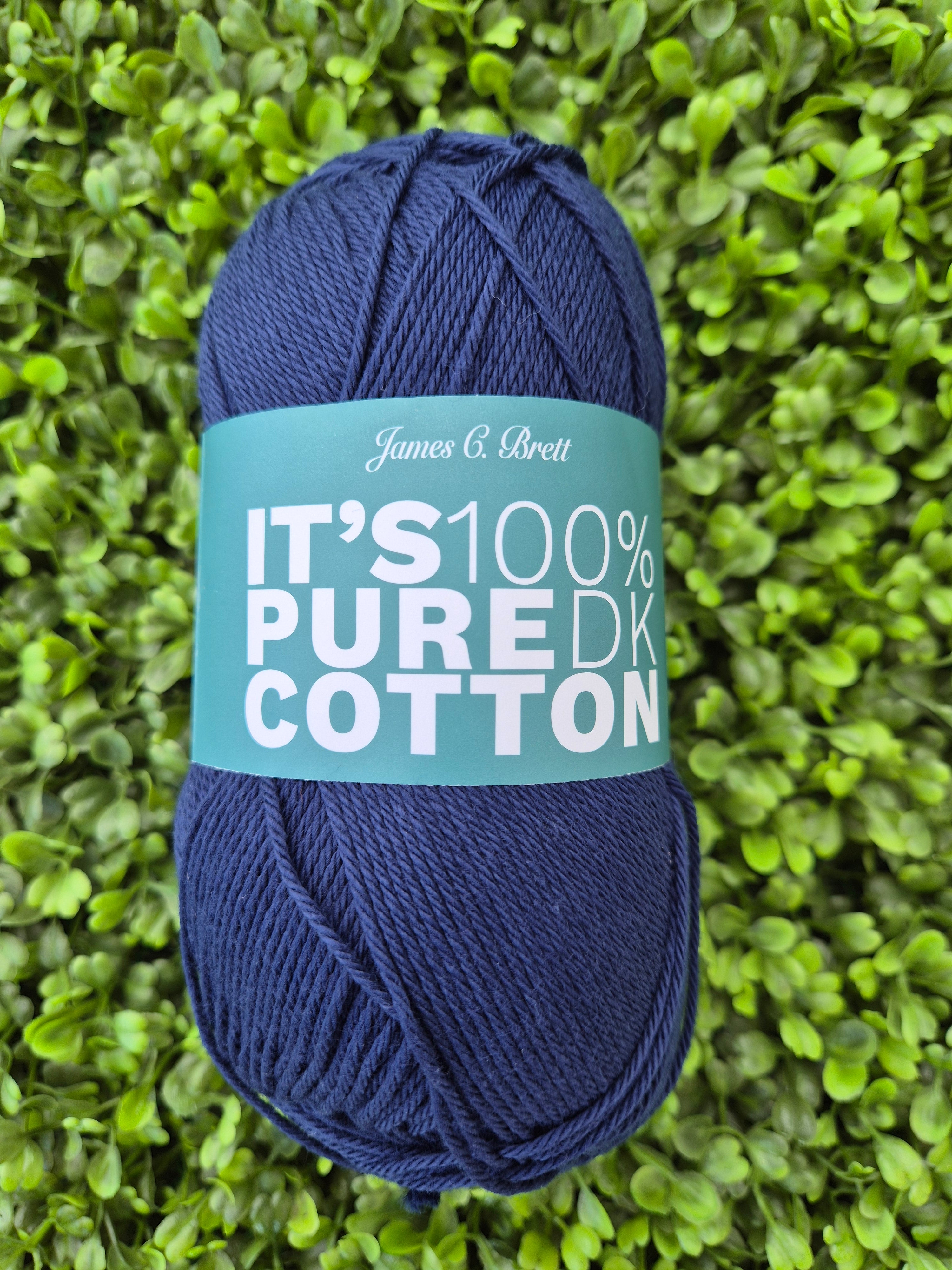 James C Brett It's 100% Pure Cotton DK - Shade IC11 Navy
