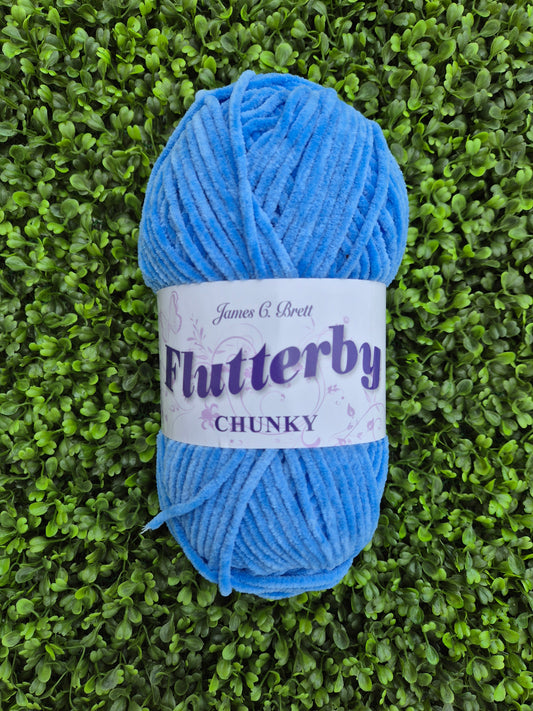 James C Brett Flutterby Chunky B20 Sky Blue
