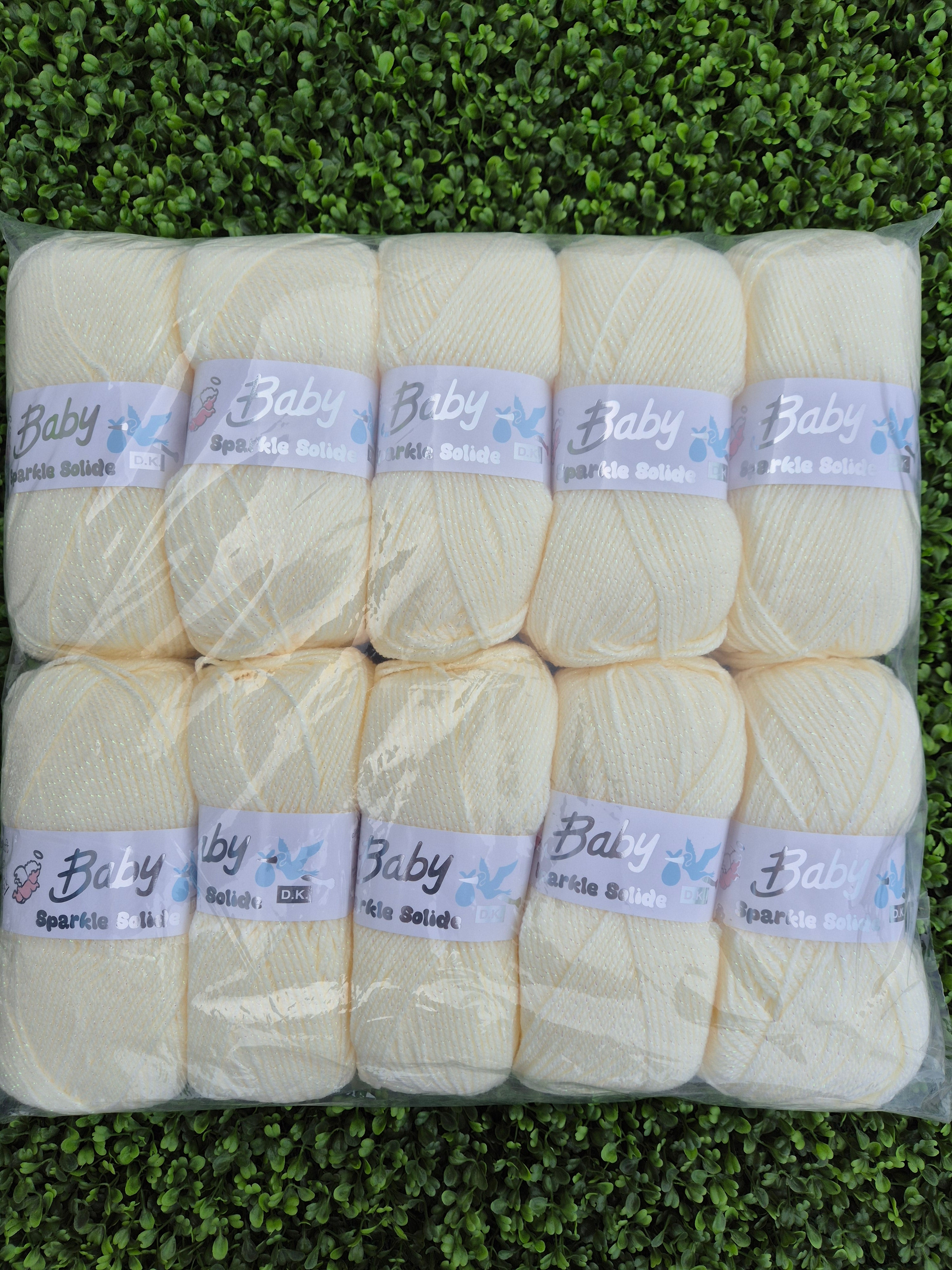 Woolcraft Baby Sparkle Solide DK Lemon 7238 Bundle ***FREE POSTAGE***