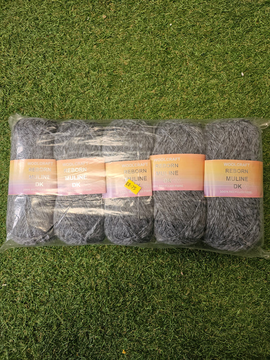 5x Woolcraft Reborn Muline DK Shade 102