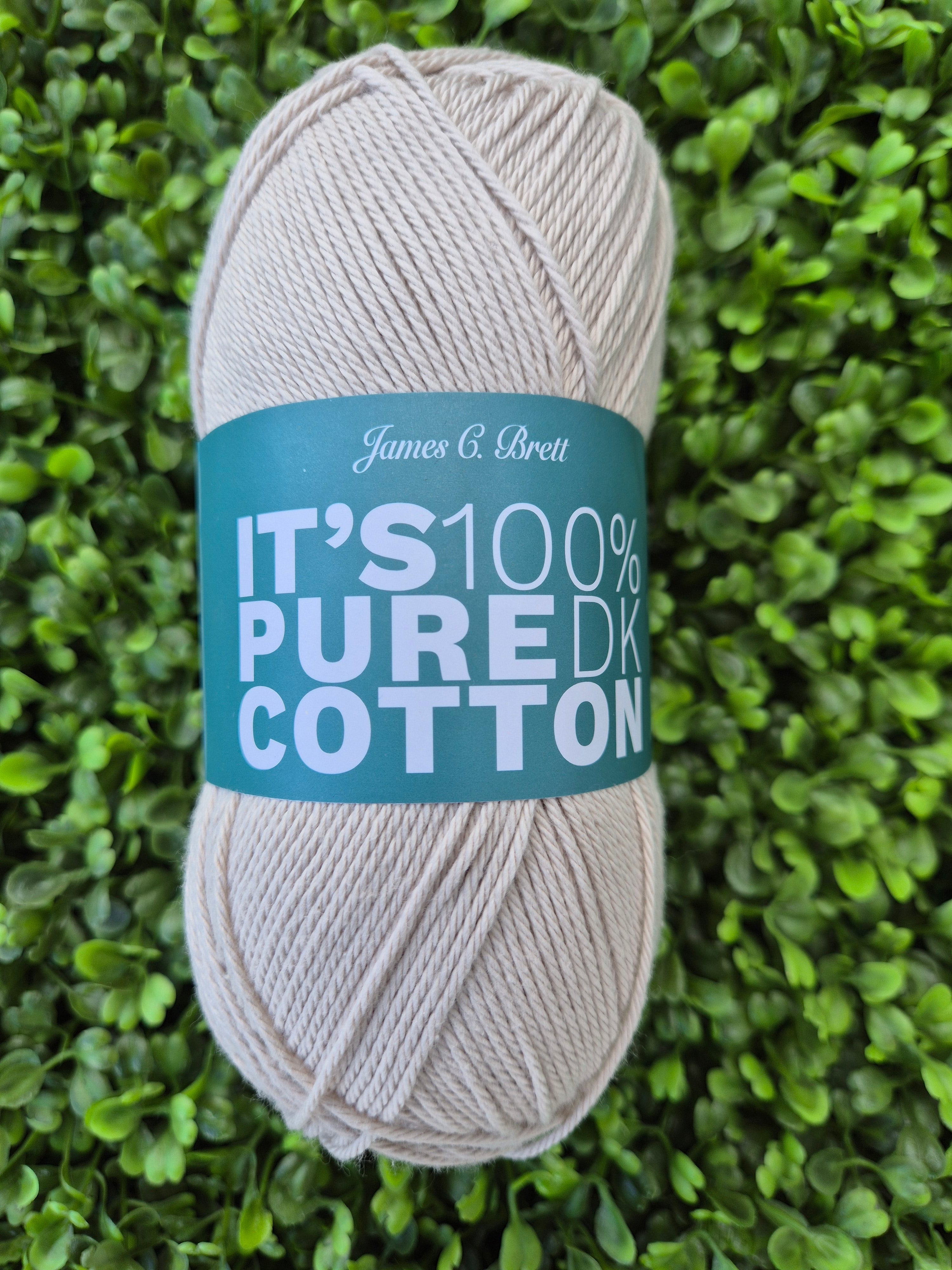 James C Brett It's 100% Pure Cotton DK - Shade IC01 Sand