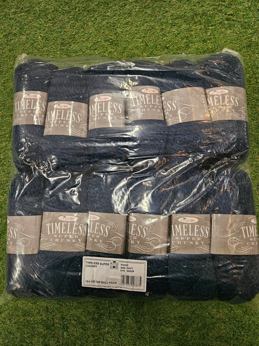 SPECIAL OFFER - DELIVERY INCLUDED 12x King Cole Timeless Wool 100g (Navy)