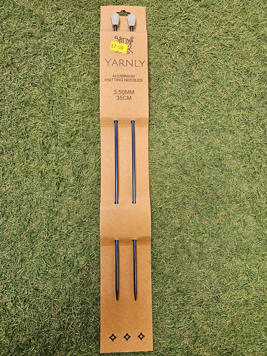 Yarnly Aluminium Knitting Needles 3.5mm, 35cm